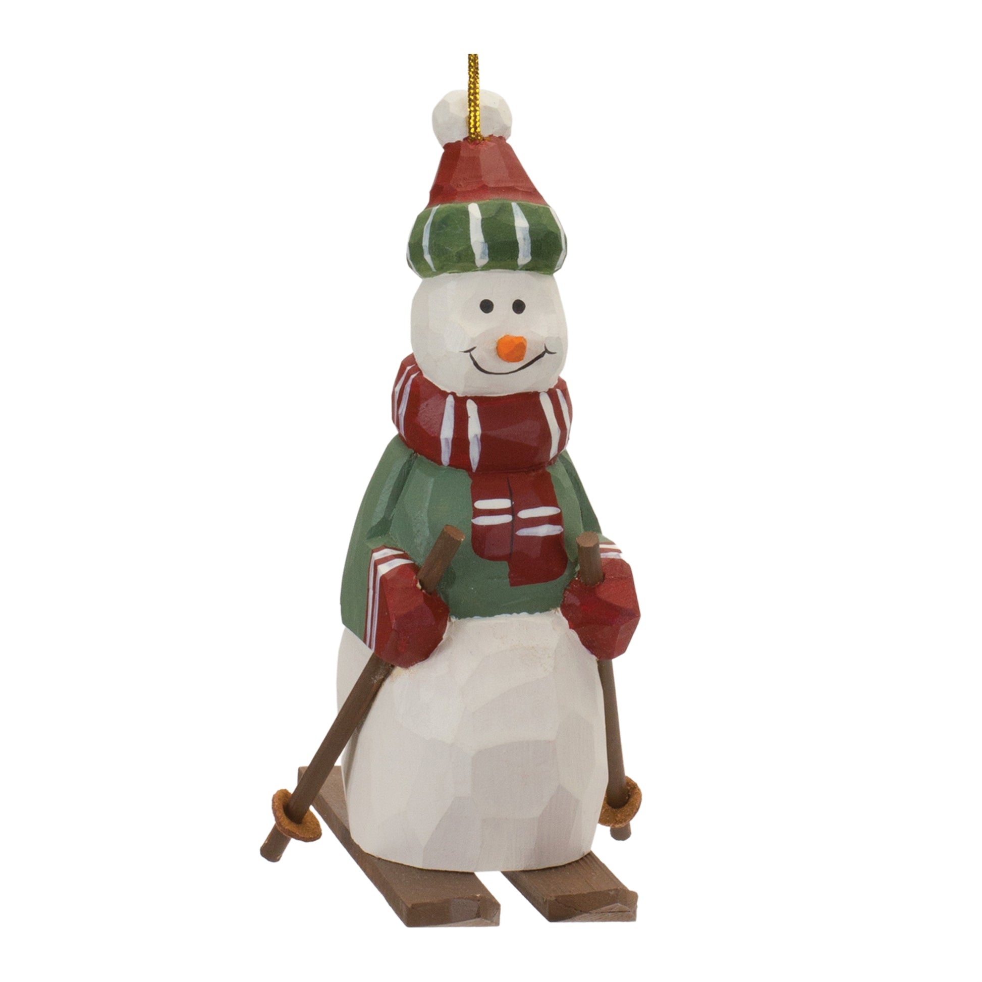 Snowman on Skis Ornament (Set of 6)