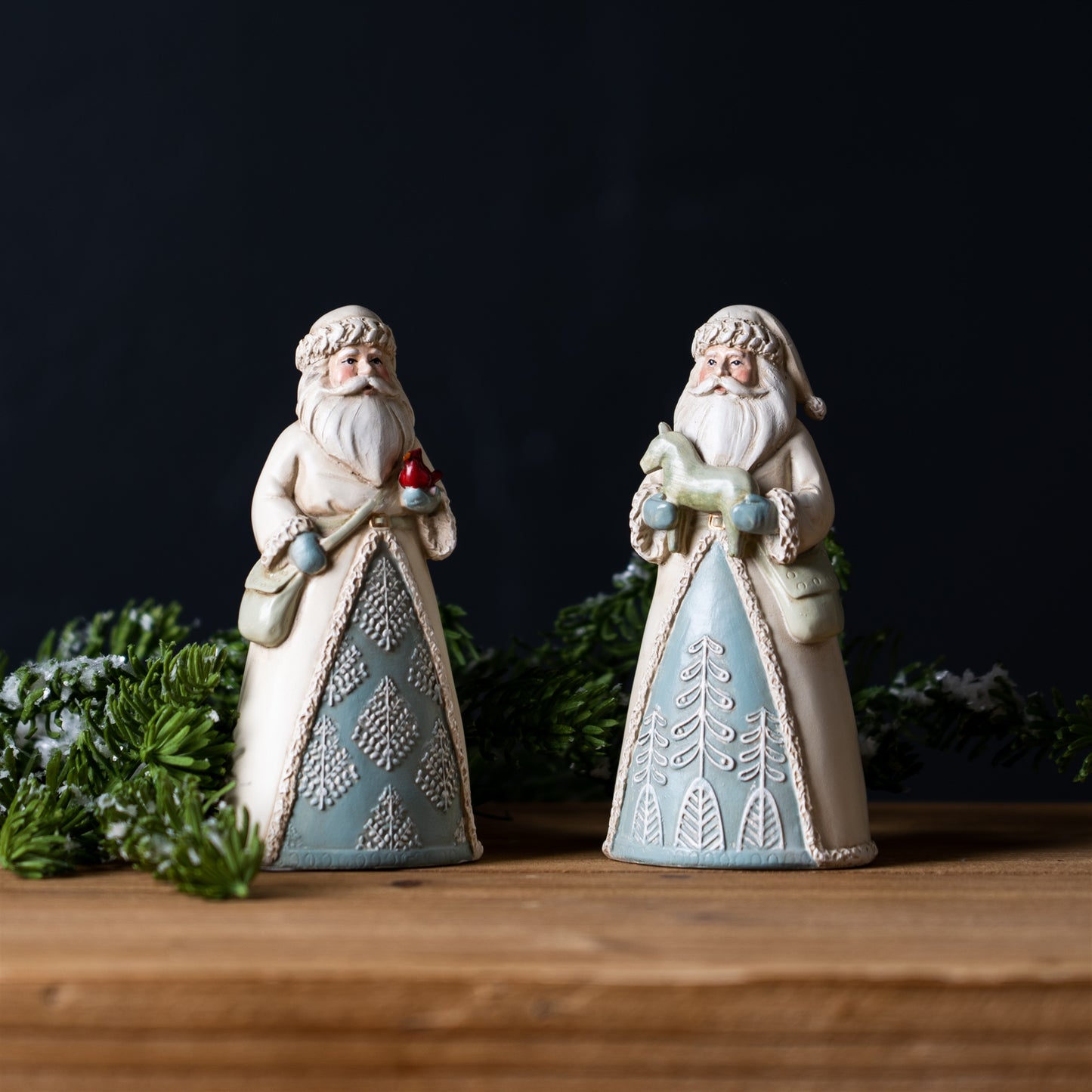 Winter Santa Figurine (Set of 6)