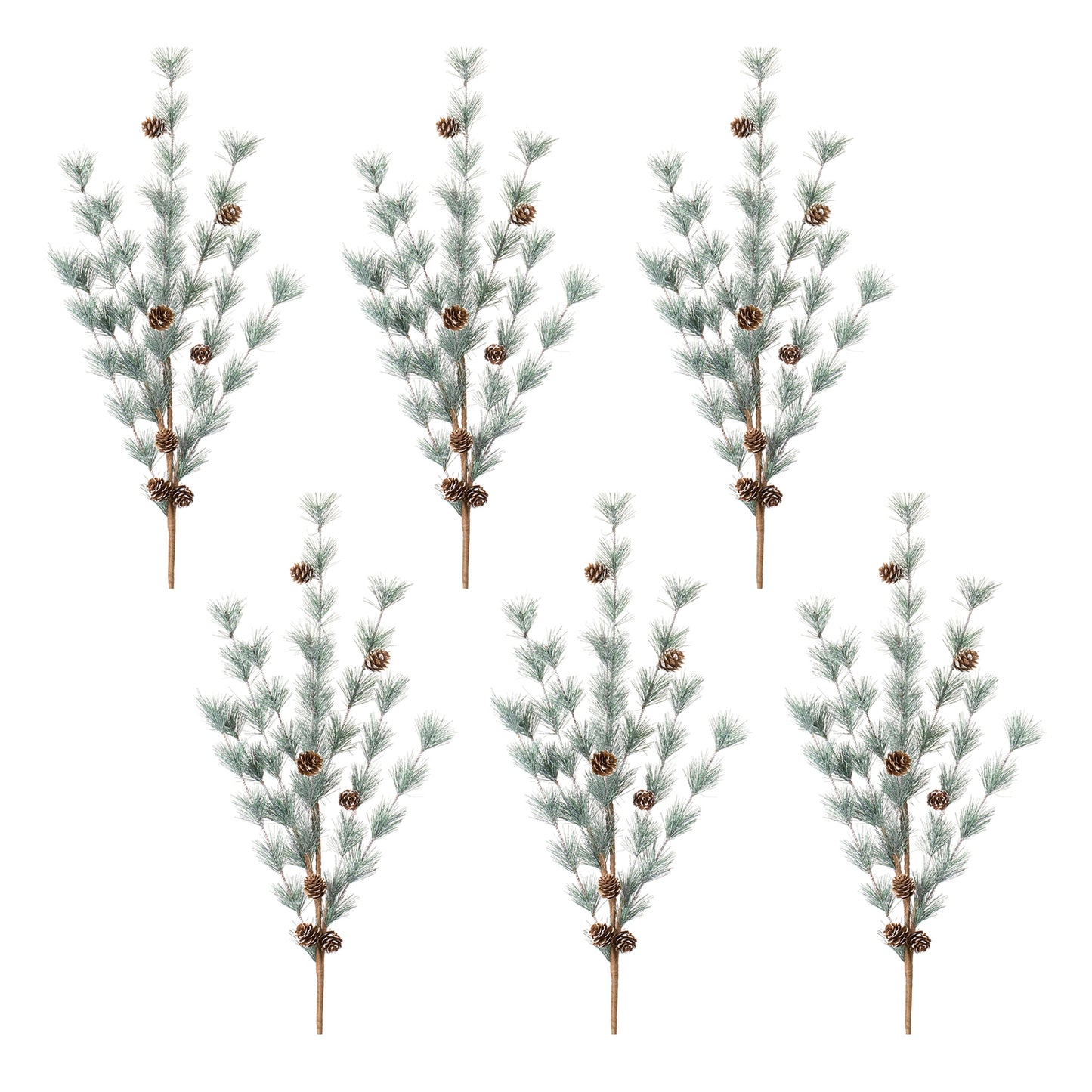 Pine and Pinecone Spray (Set of 6)