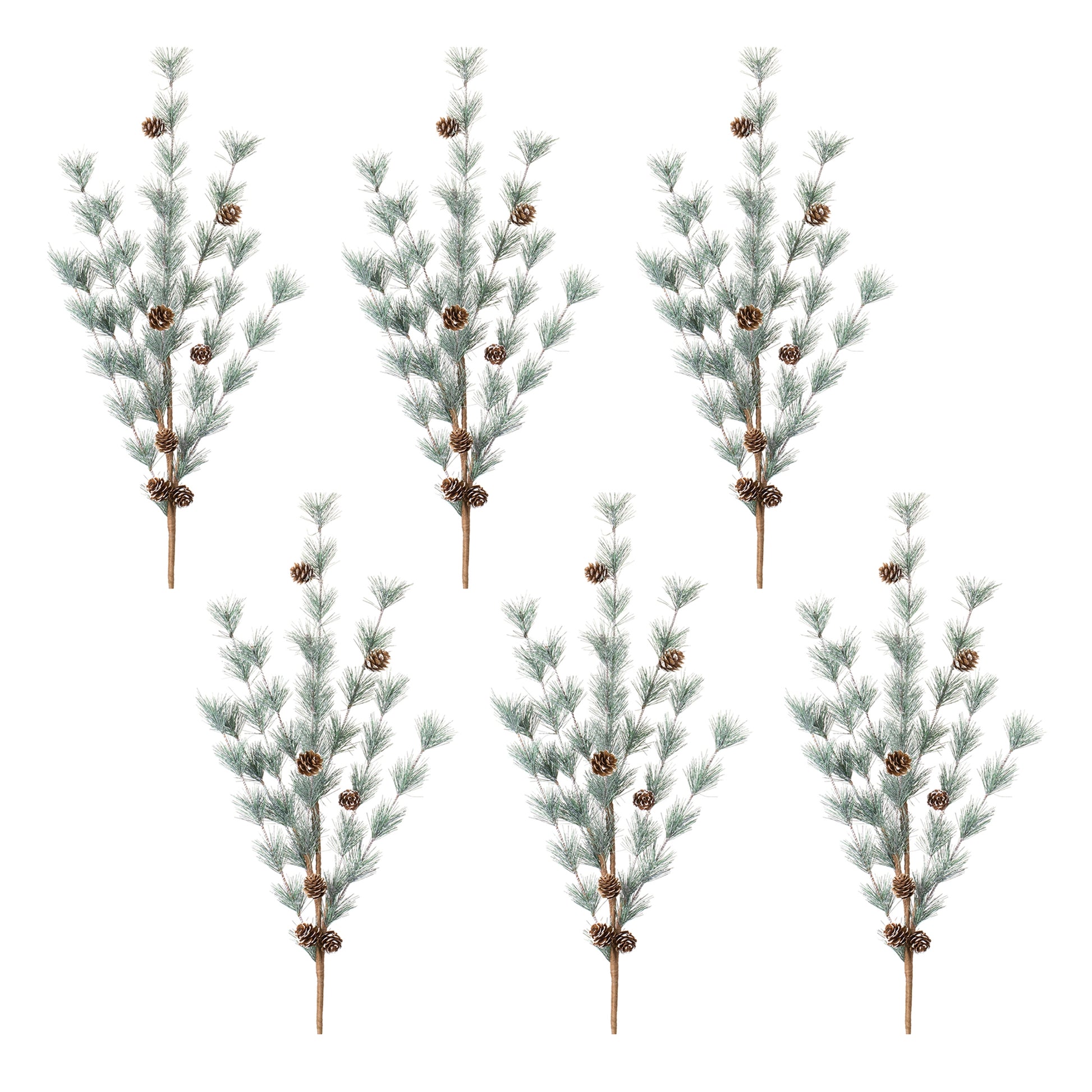 Pine and Pinecone Spray (Set of 6)