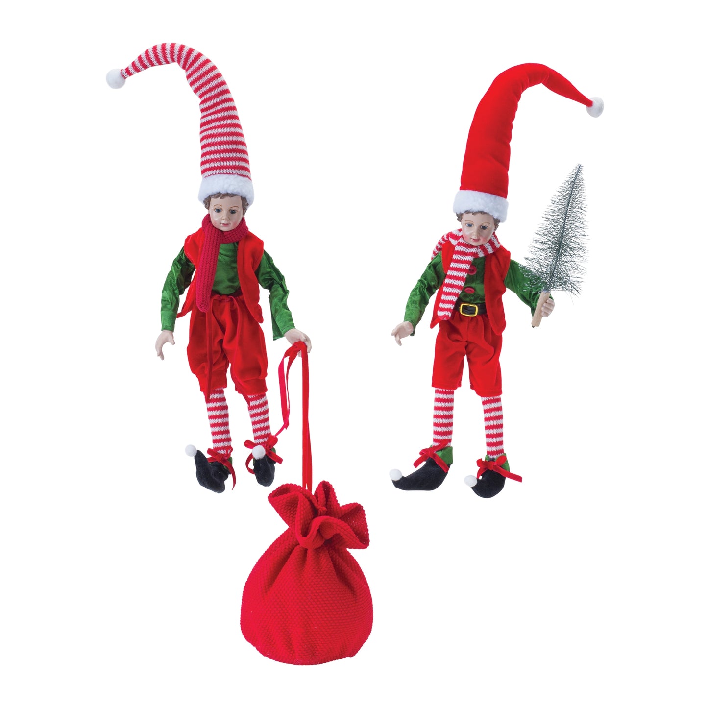 Vintage Elf Shelf Sitter (Set of 2)