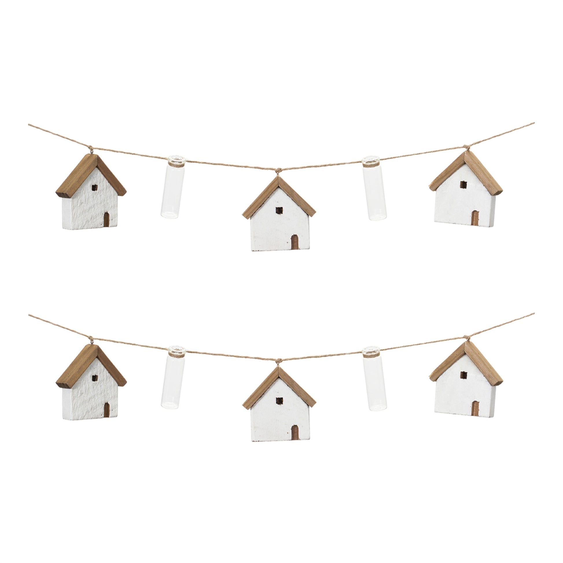 House and Tube Vase String Garland (Set of 2)
