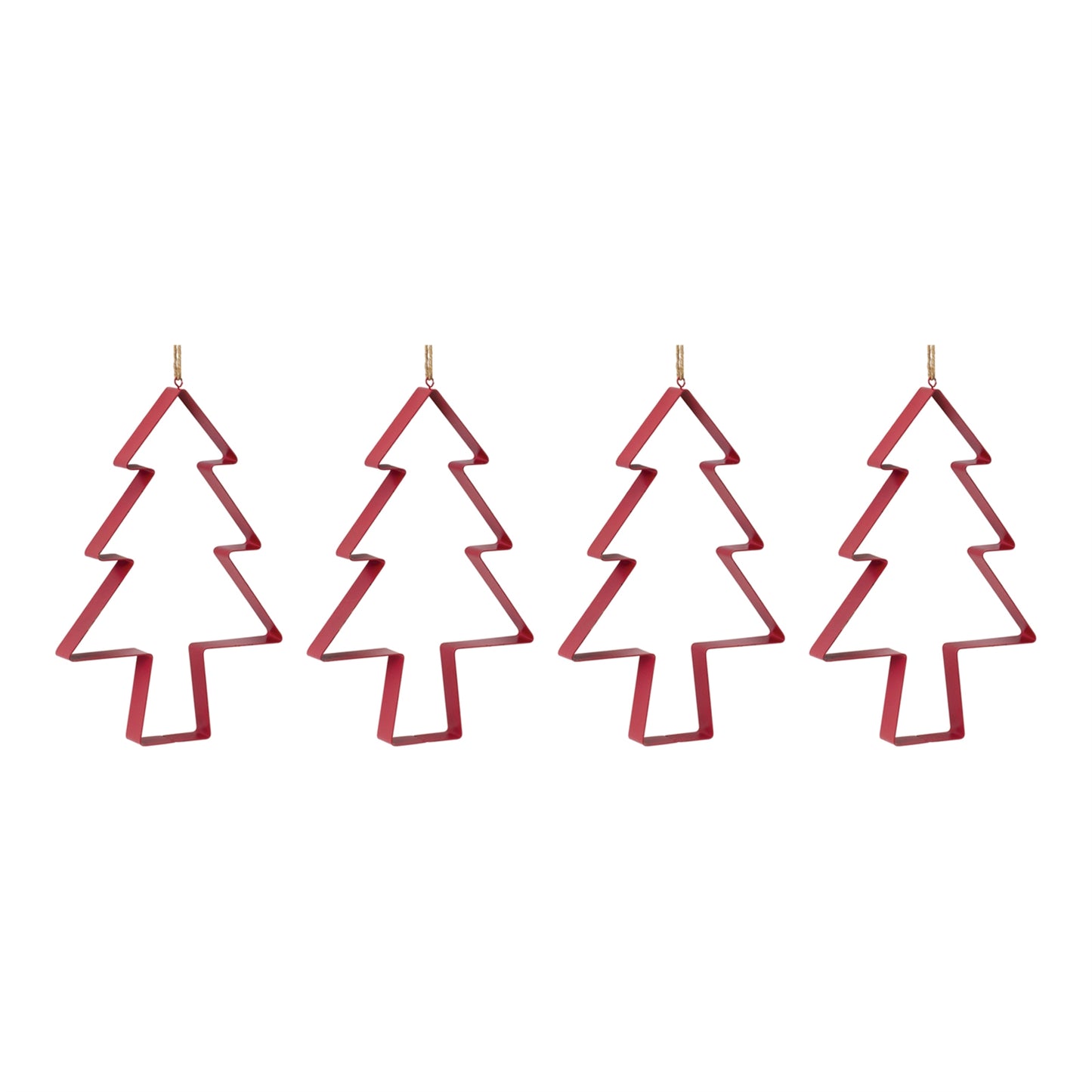 Pine Tree Cookie Cutter Ornament (Set of 4)