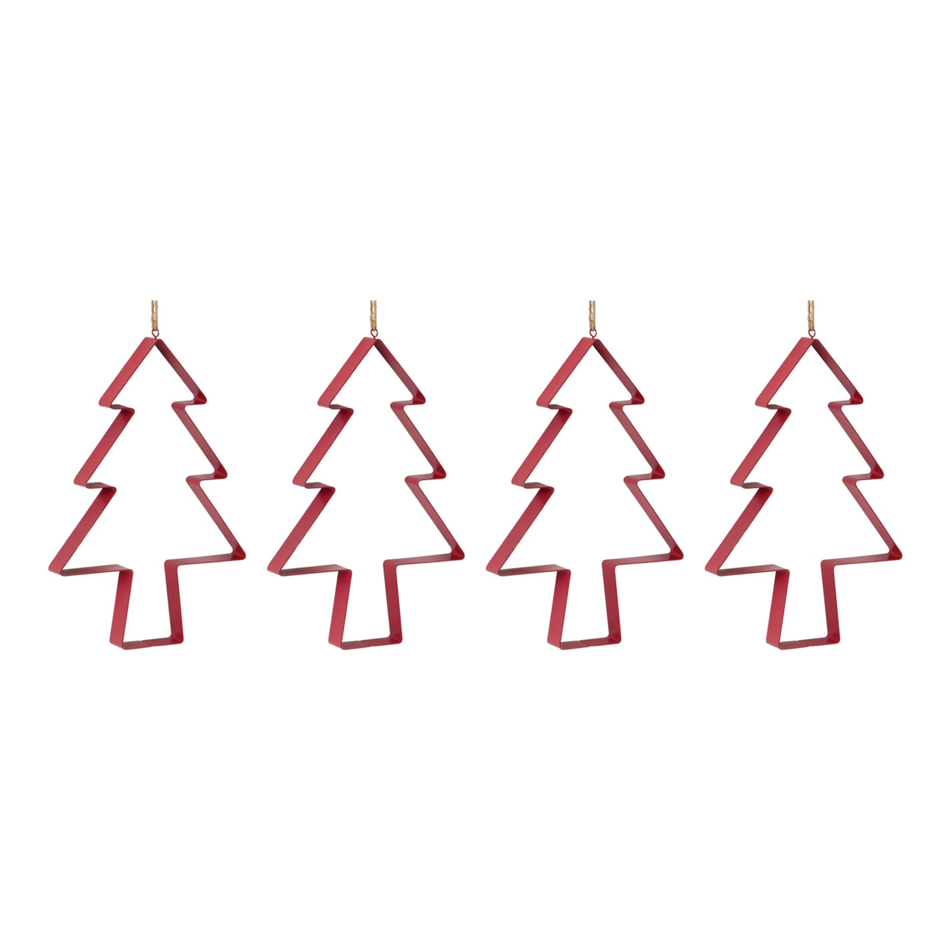 Pine Tree Cookie Cutter Ornament (Set of 4)