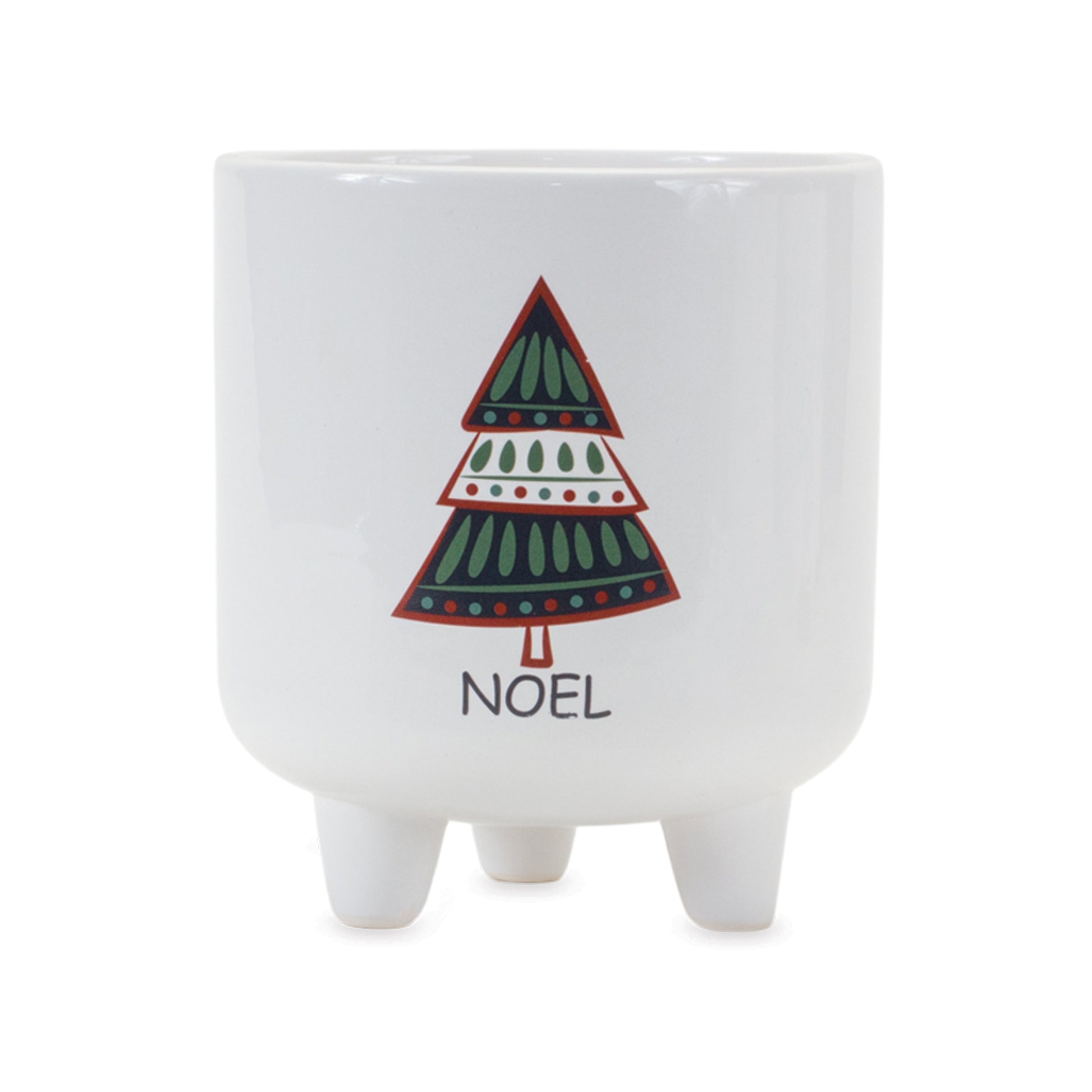 Footed Pine Tree Planter (Set of 3)