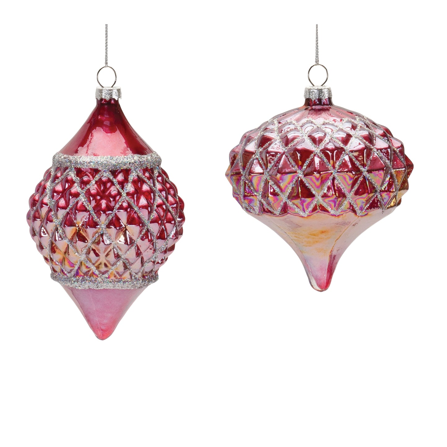 Irredescent Glass Ornament (Set of 6)