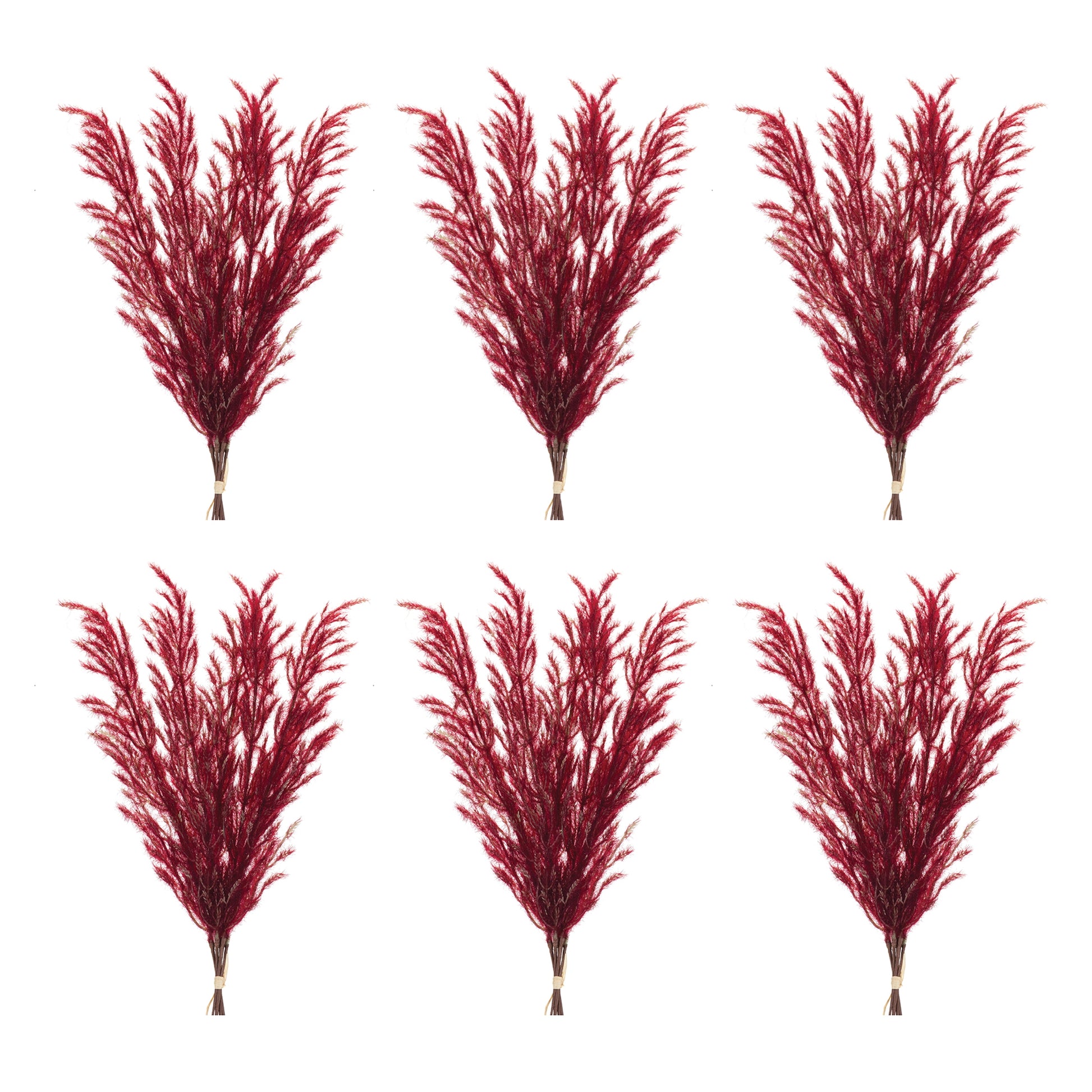 Burgandy Plume Bundle (Set of 6)