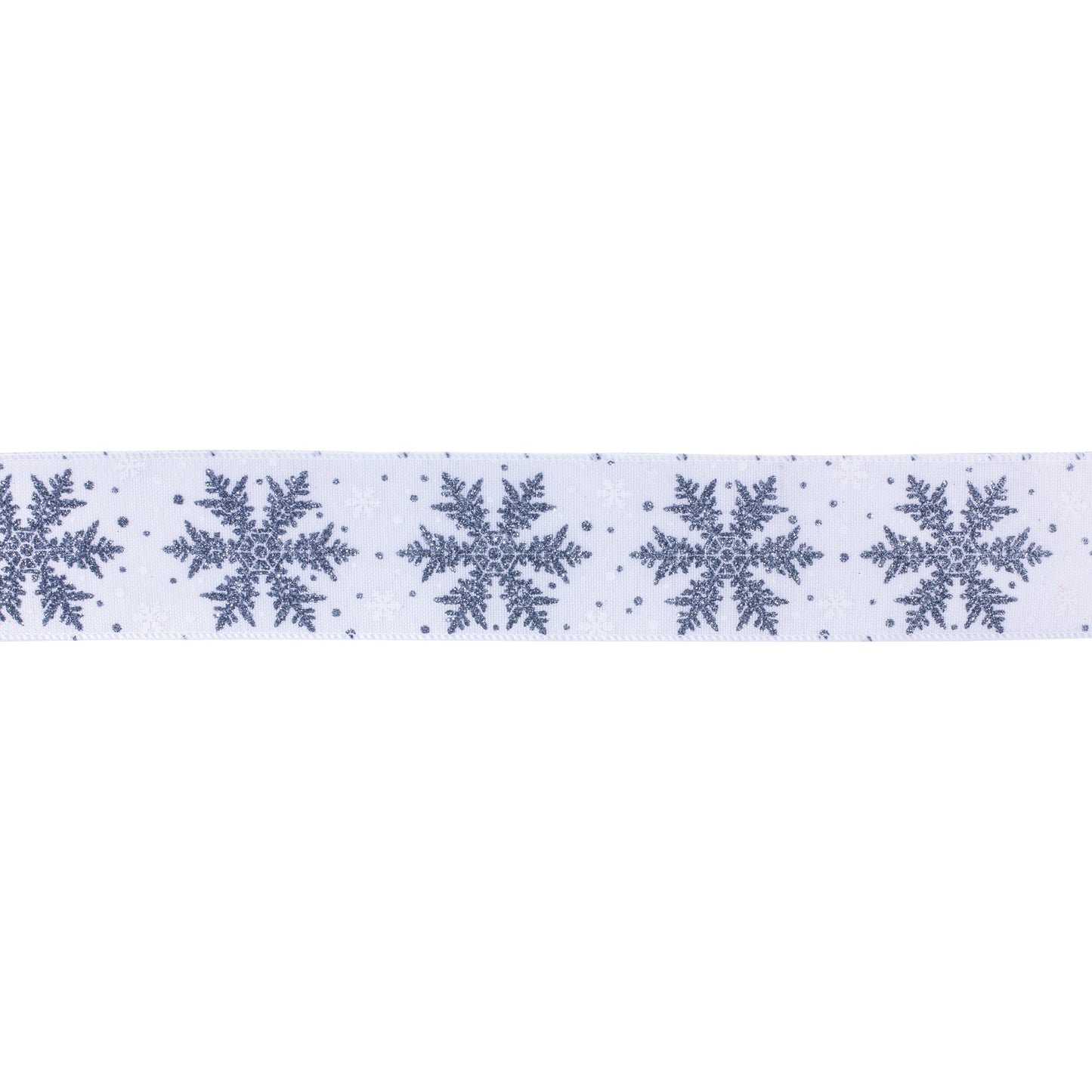 Glittered Snowflake Ribbon (Set of 2)