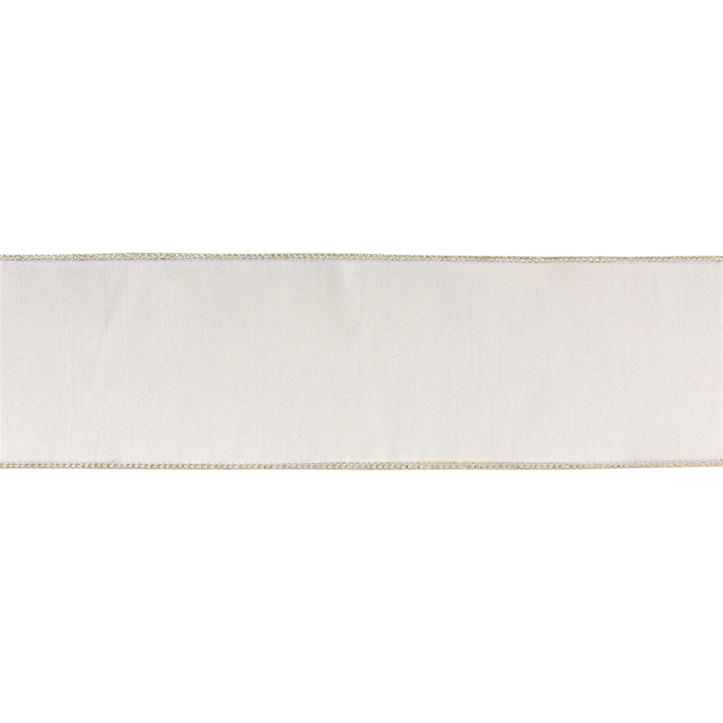 White Holiday Ribbon 4" x 10 yds.