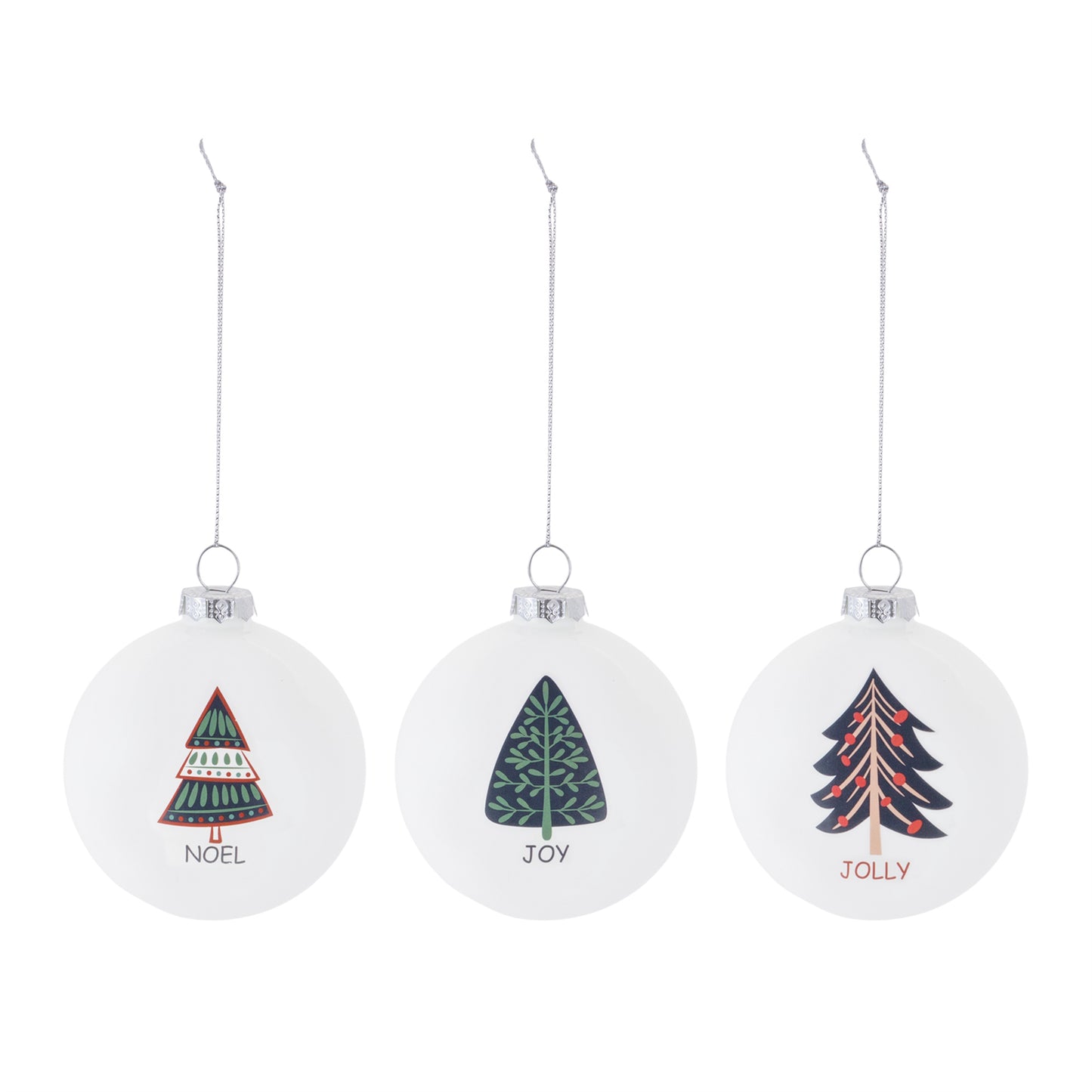 Tree Sentiment Ball Ornament (Set of 6)