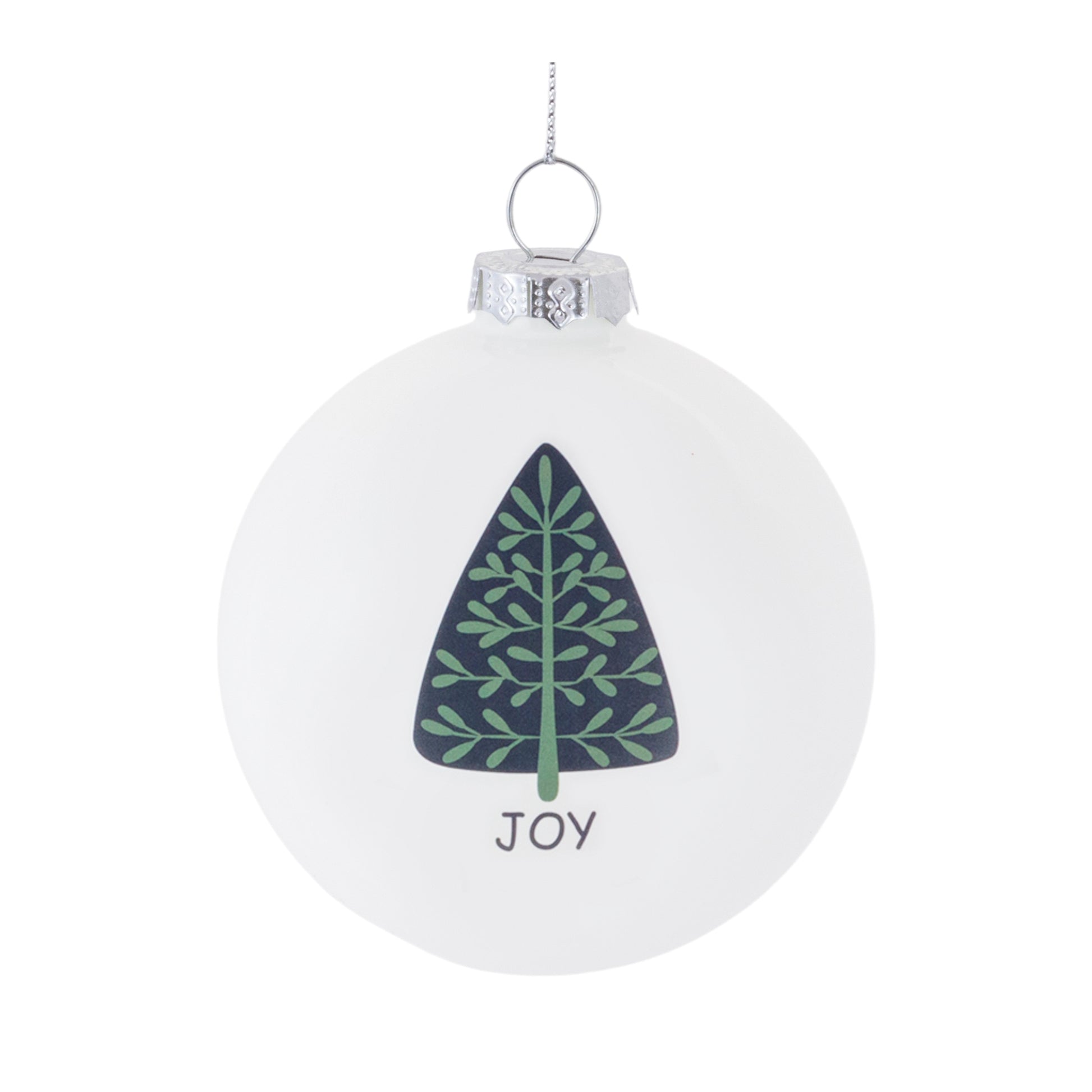 Tree Sentiment Ball Ornament (Set of 6)
