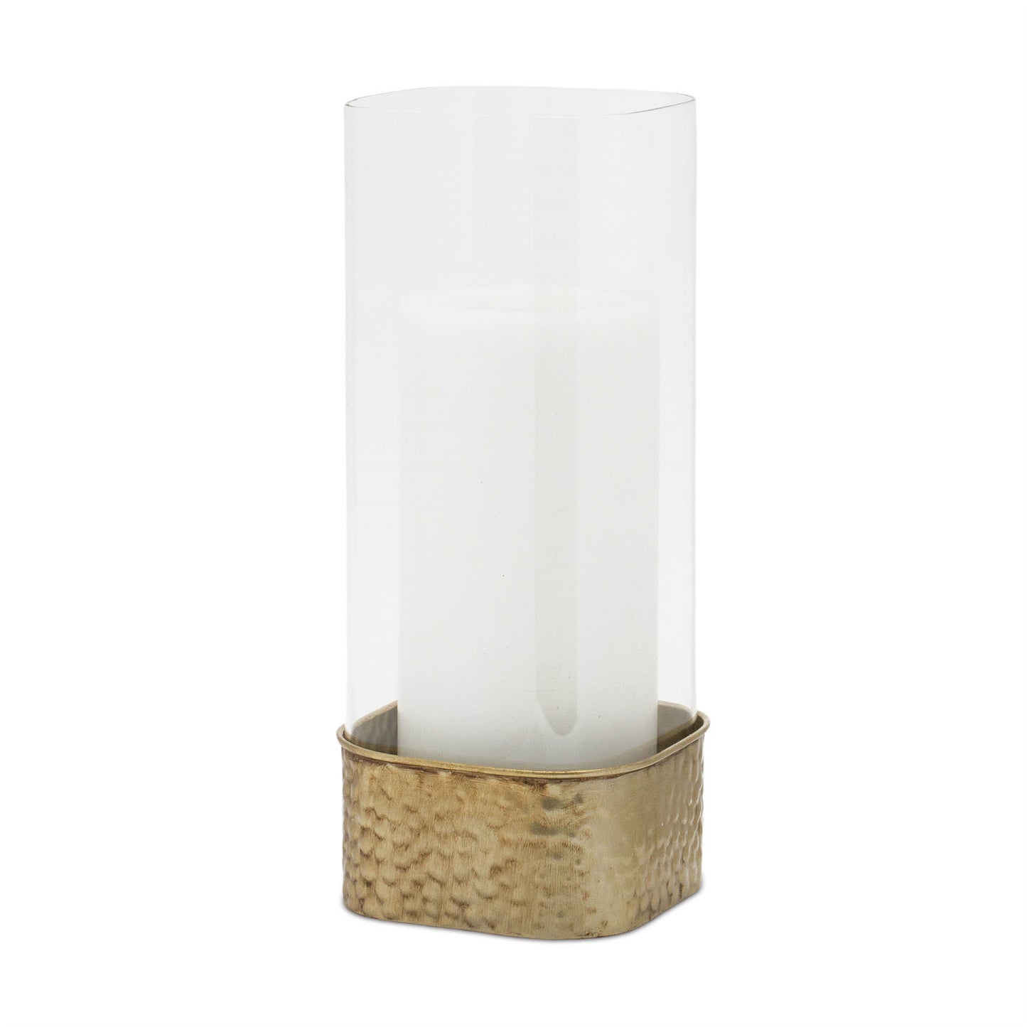 Hammered Metal Candle Holder (Set of 2)