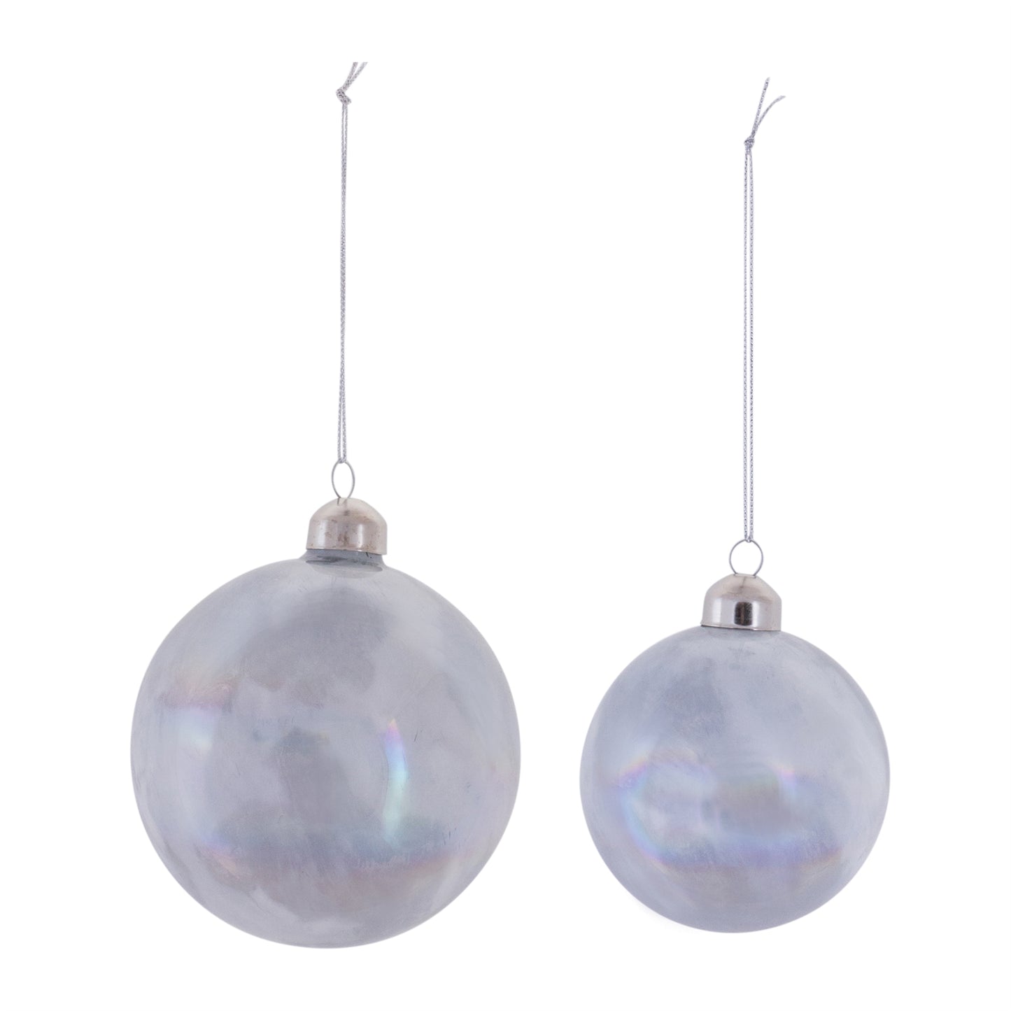 Irredescent Glass Ball Ornament (Set of 6)