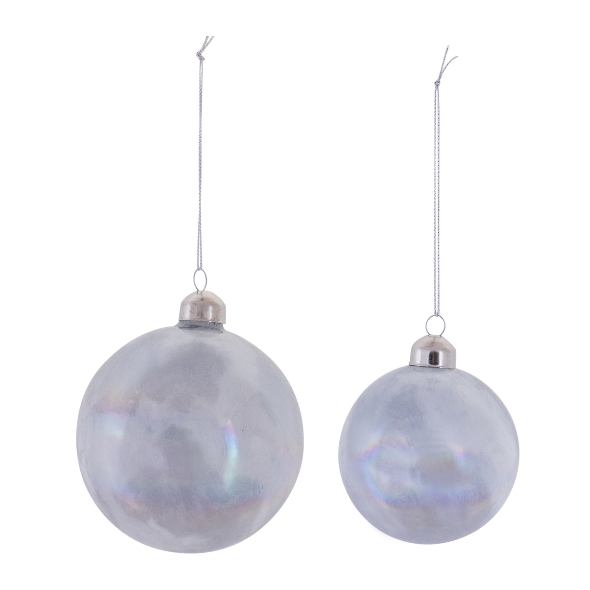 Irredescent Glass Ball Ornament (Set of 6)