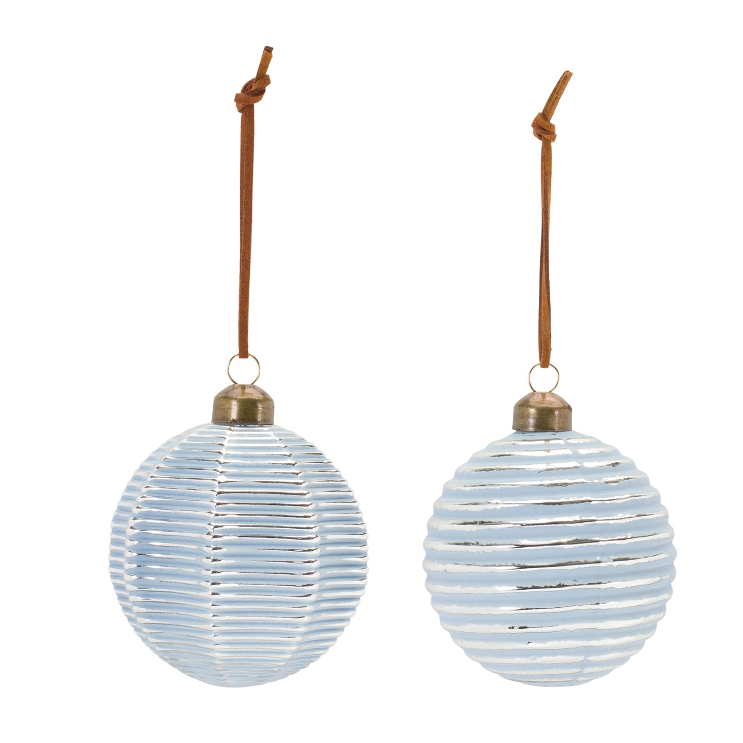 Ribbed Glass Ornament (Set of 12)