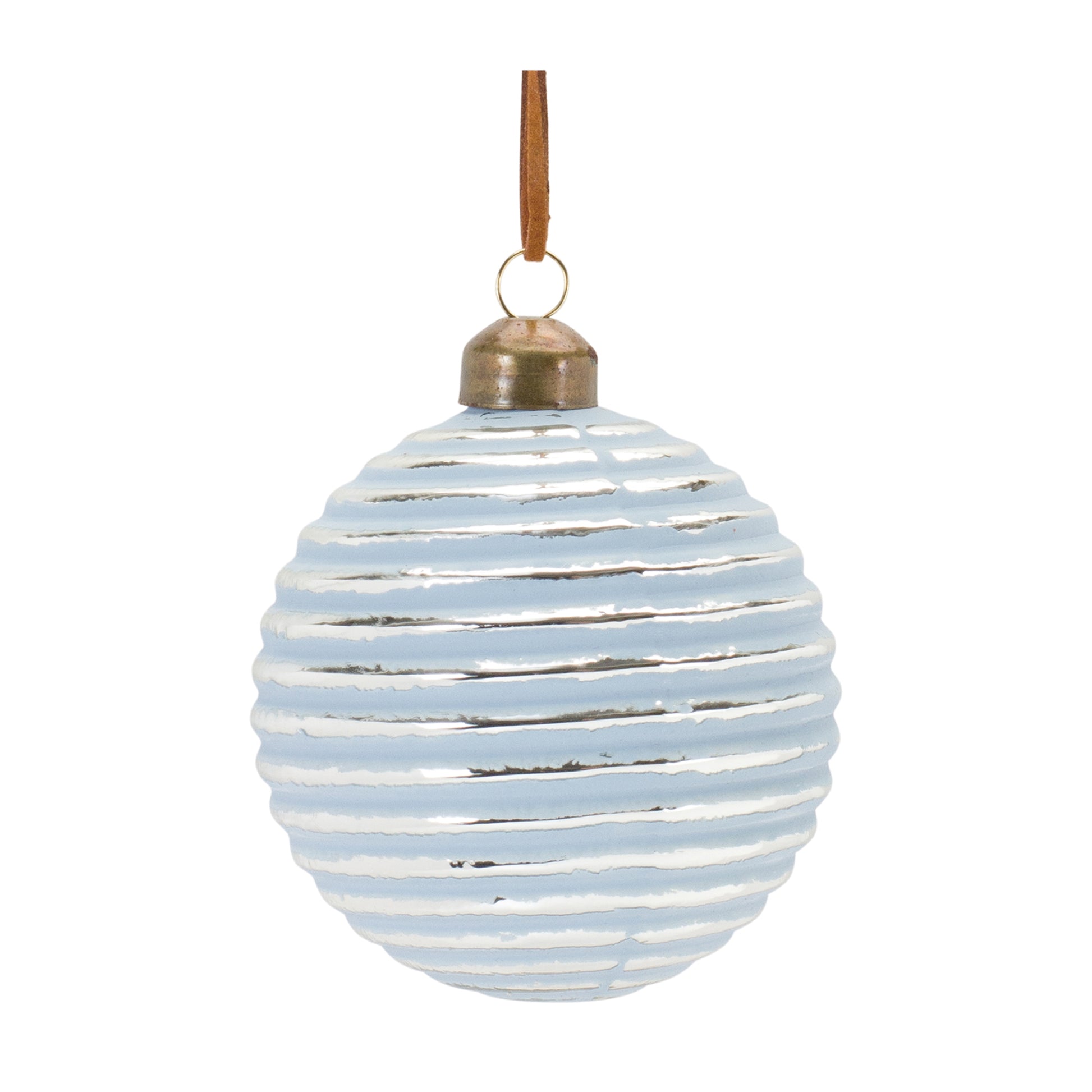Ribbed Glass Ornament (Set of 12)
