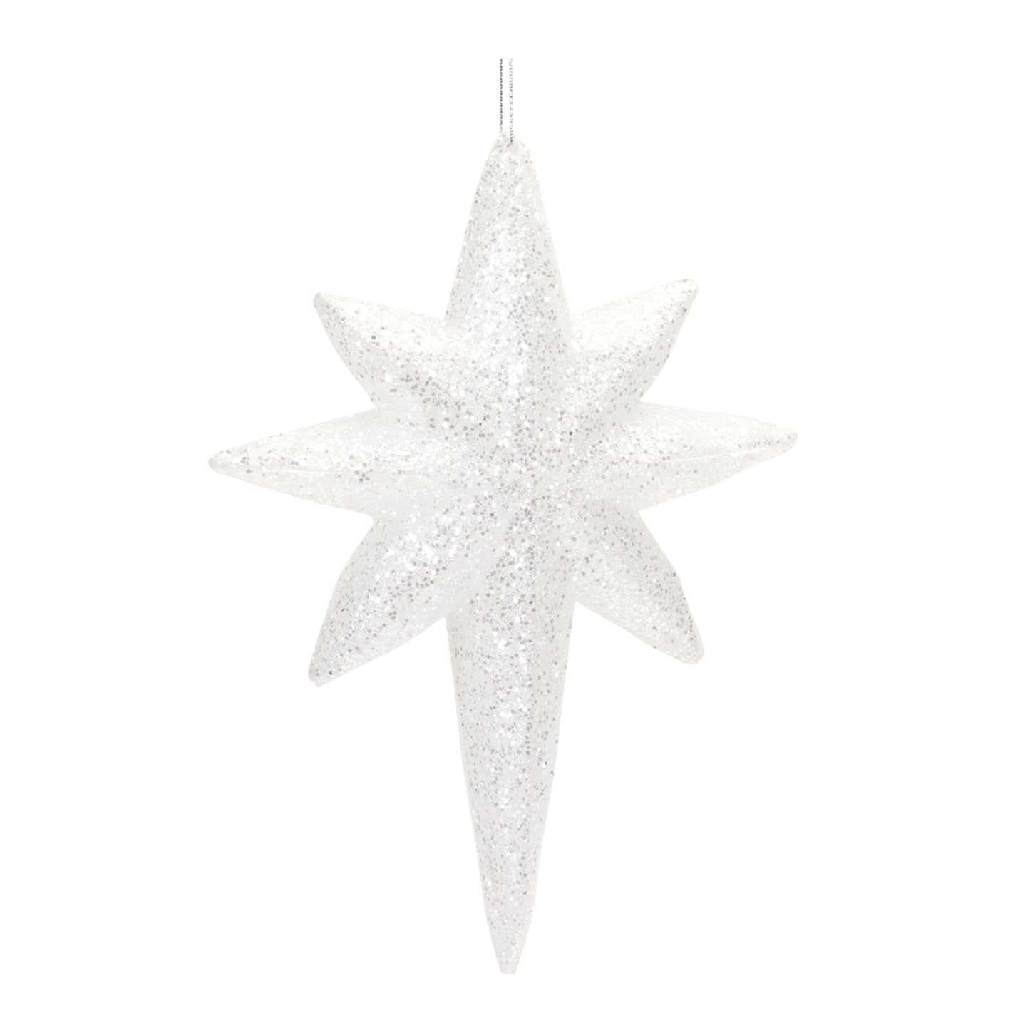 Clear Acrylic Star Drop Ornament (Set of 12)