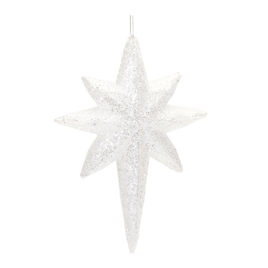 Clear Acrylic Star Drop Ornament (Set of 12)