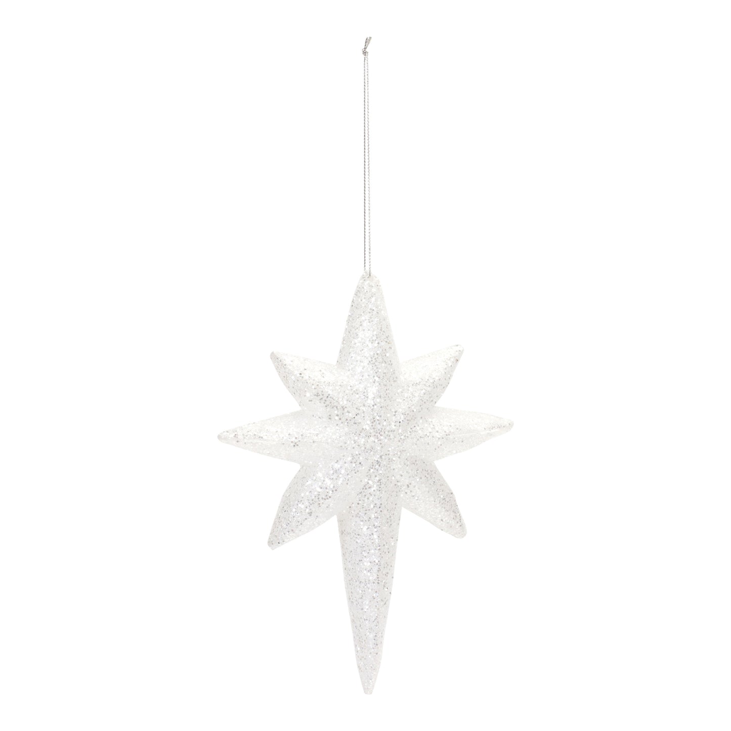 Clear Acrylic Star Drop Ornament (Set of 12)