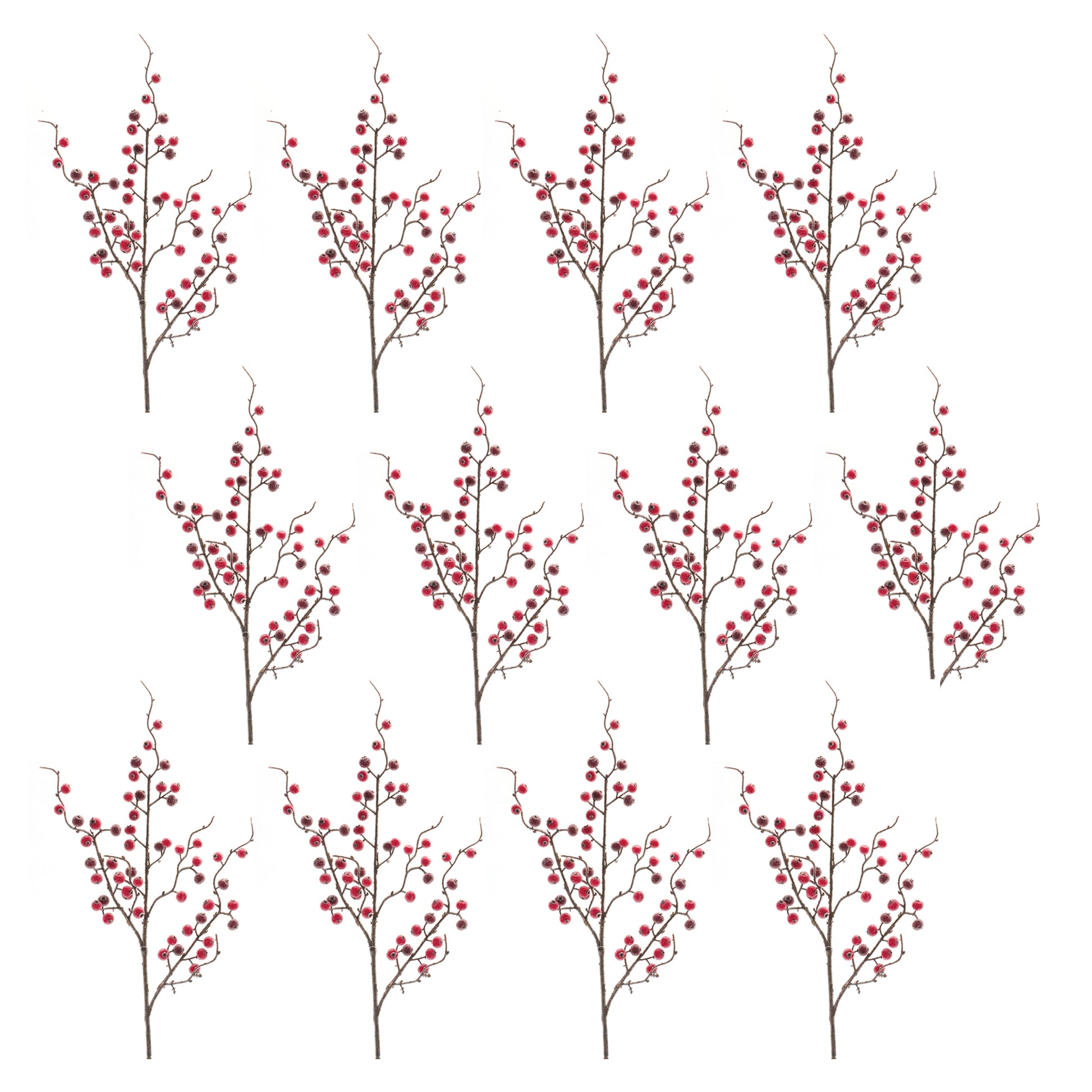 Iced Berry Twig Spray (Set of 12)