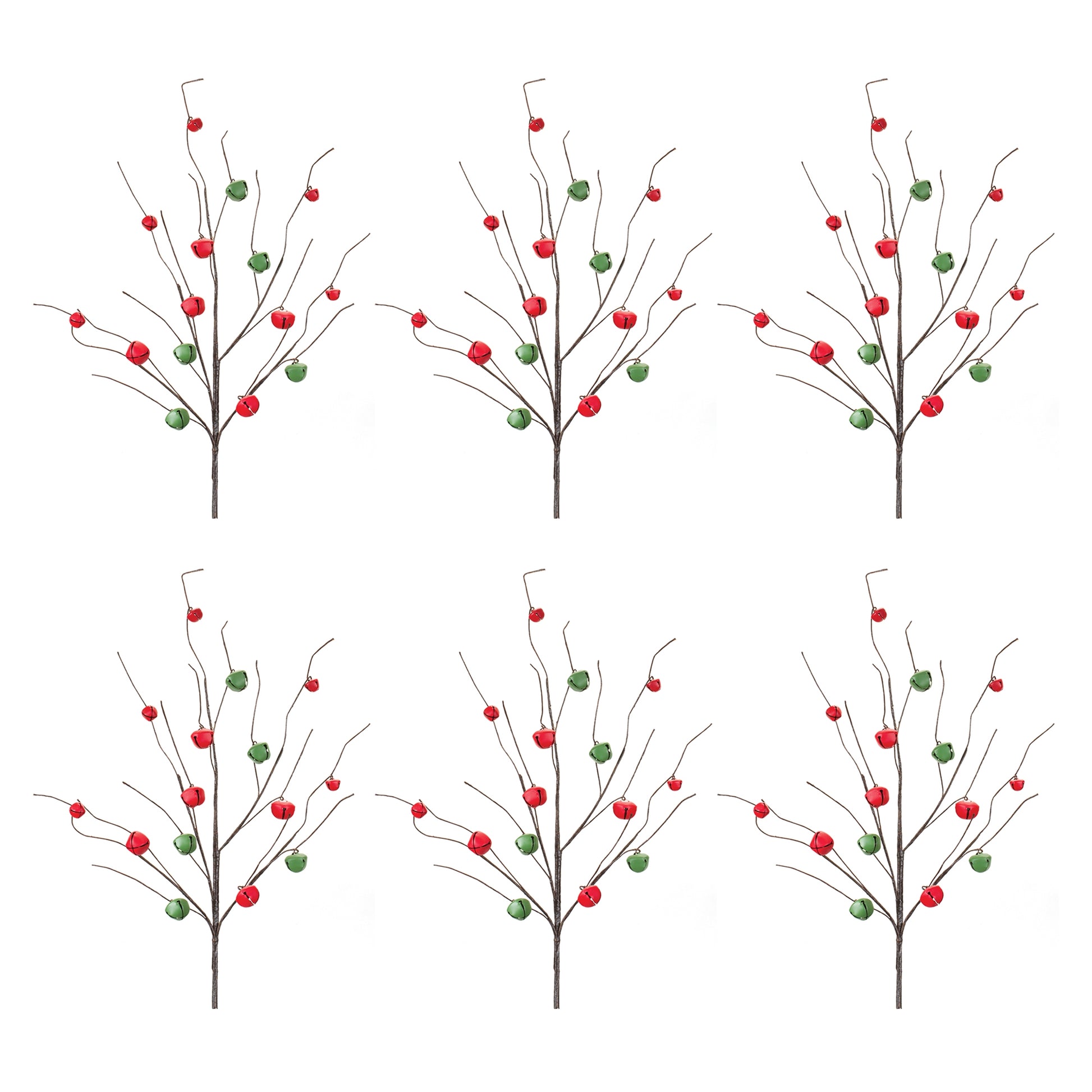 Sleigh Bell Twig Branch (Set of 6)