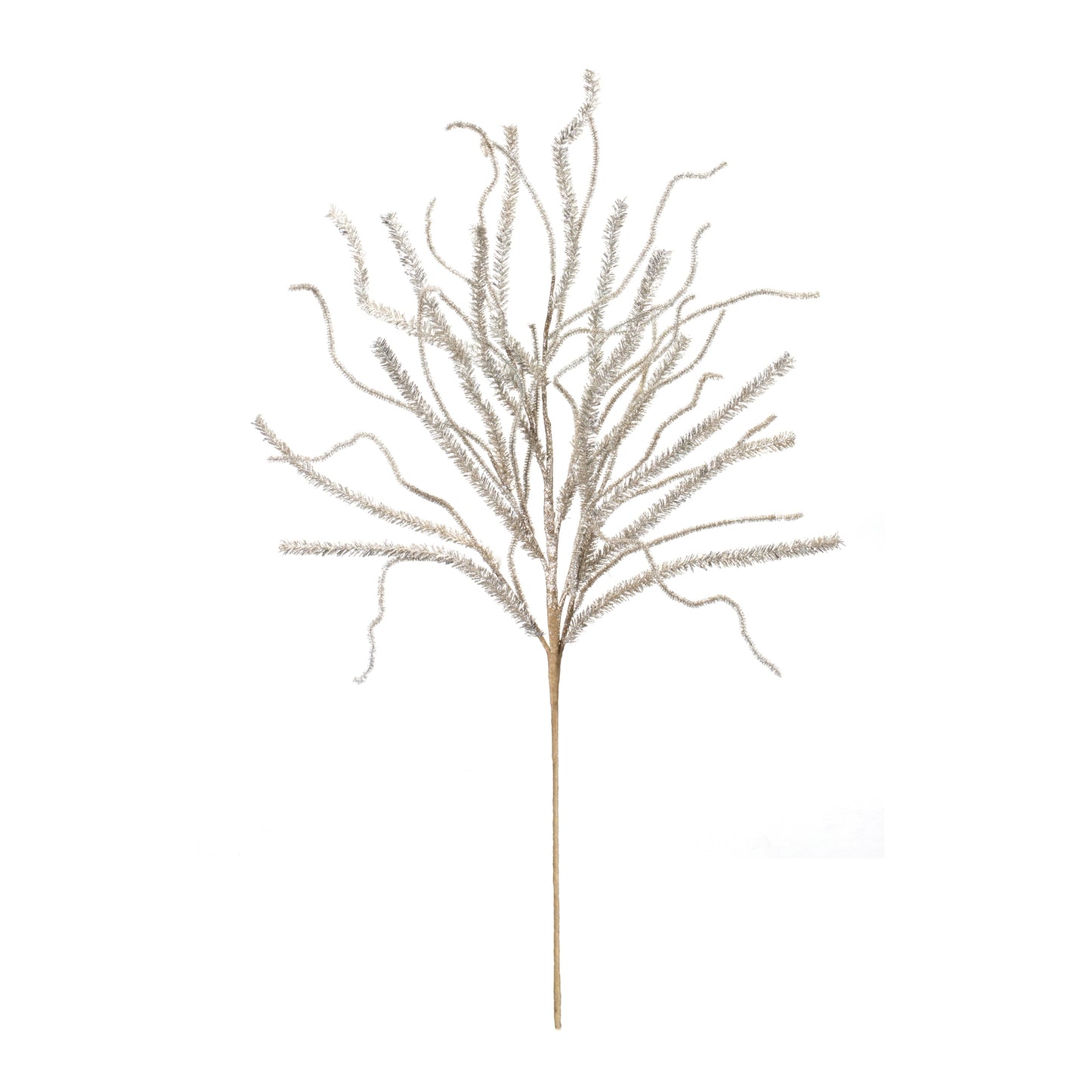 Glittered Pine Tinsel Branch (Set of 2)