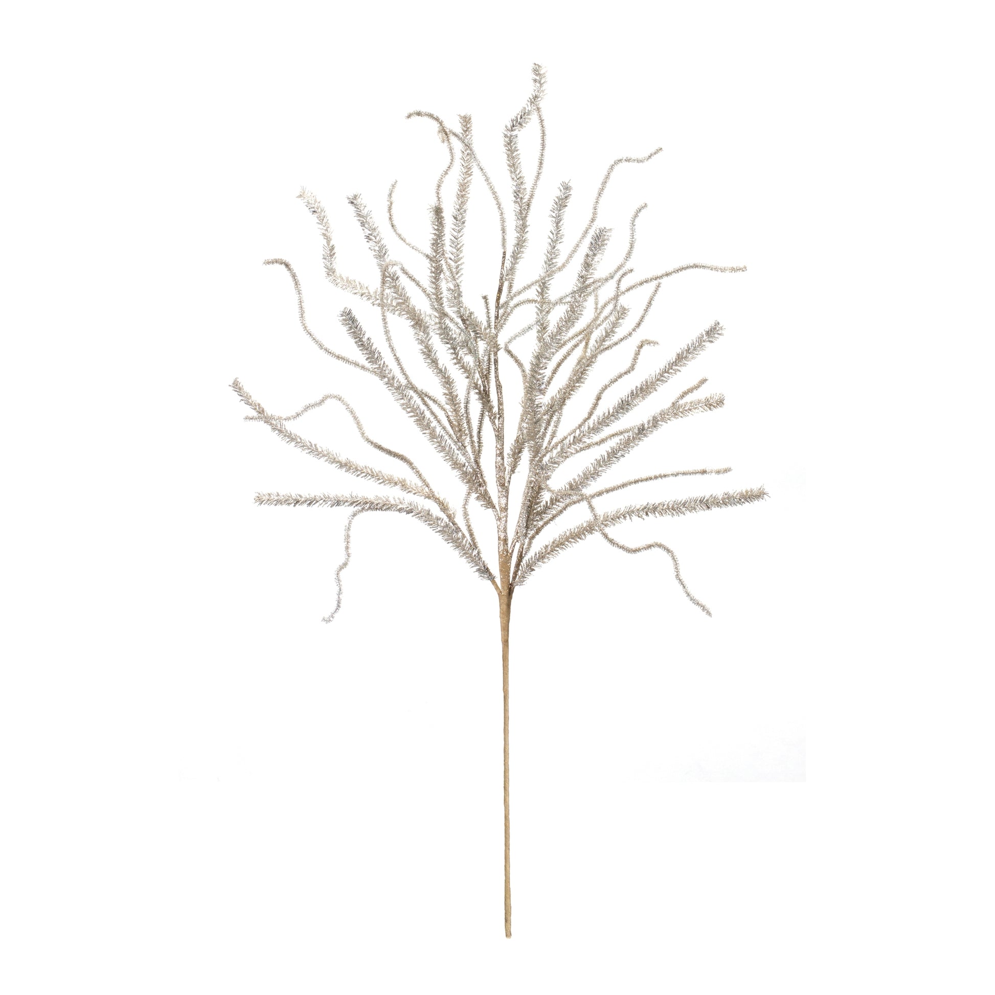 Glittered Pine Tinsel Branch (Set of 2)