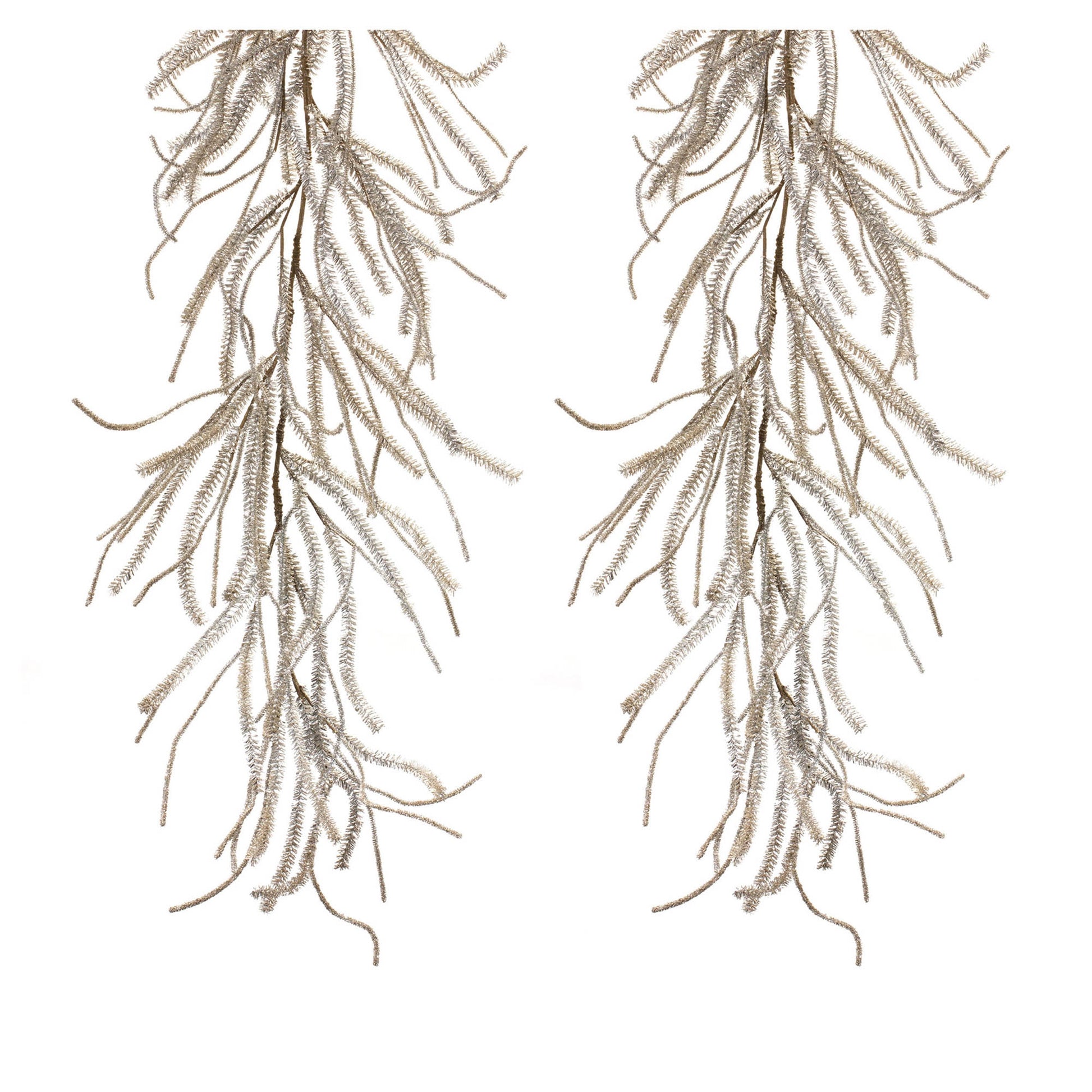 Glittered Pine Garland (Set of 2)