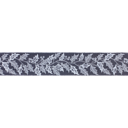 Holly Leaf Holiday Ribbon (Set of 2)