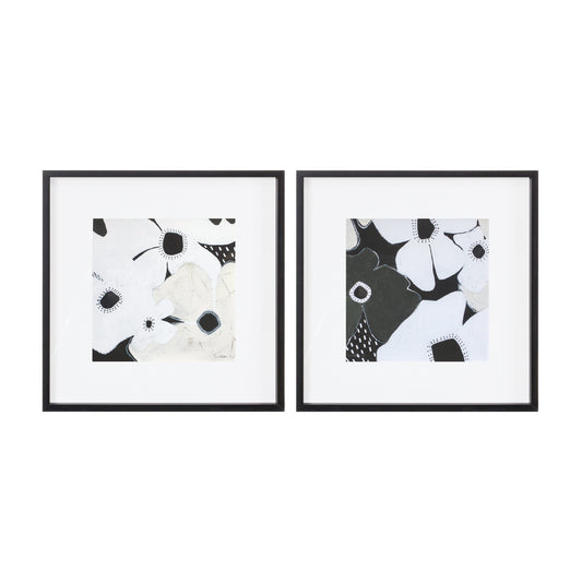 Framed Anemone Floral Print (Set of 2)