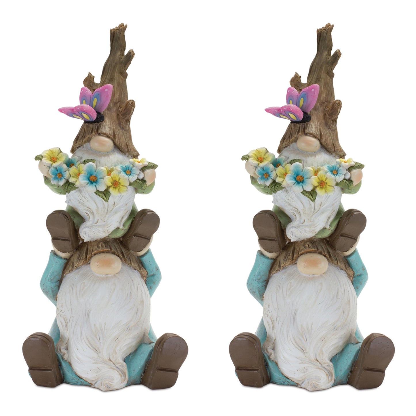 Tree Trunk Gnome Stack (Set of 2)