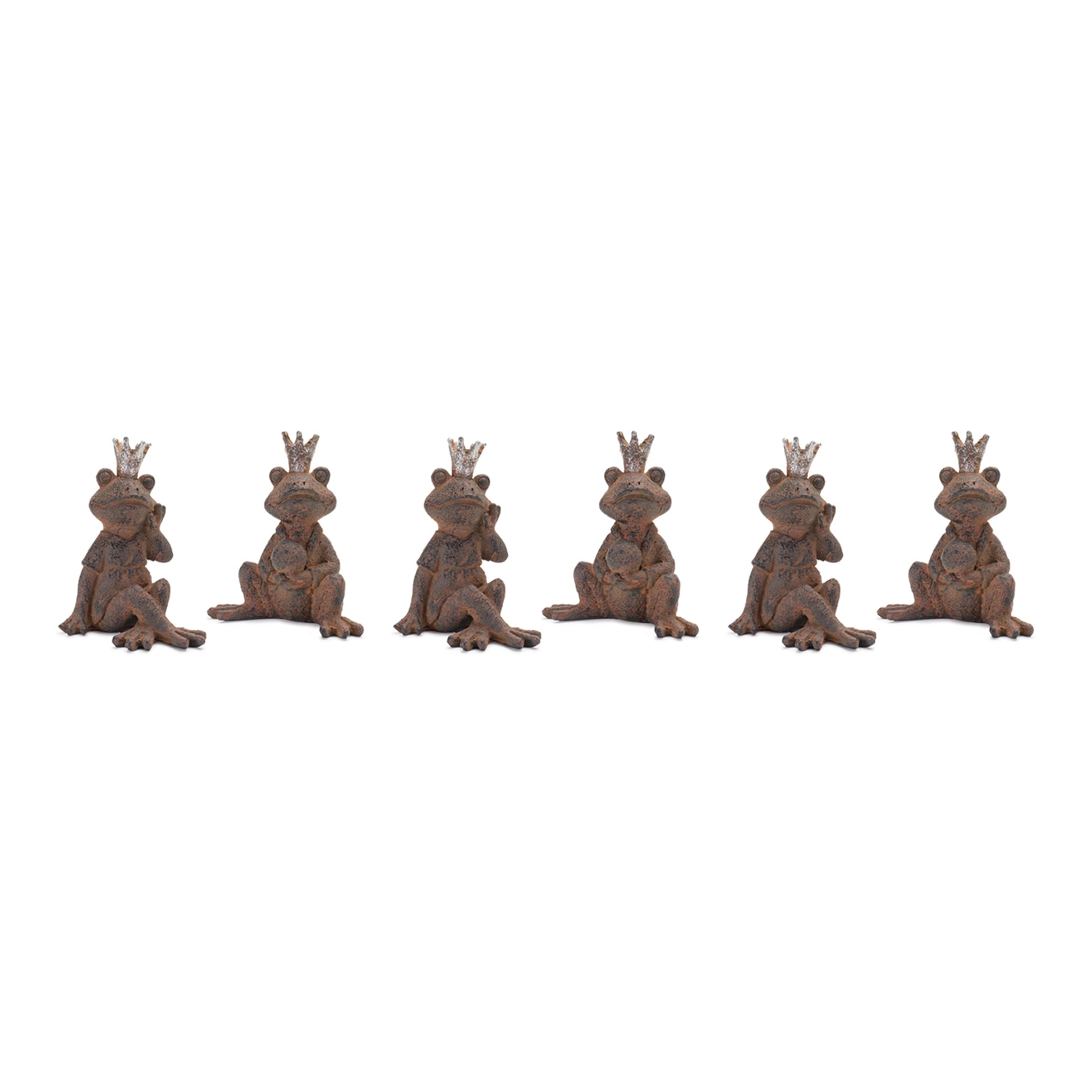 Royal Sitting Frog Figurine (Set of 6)
