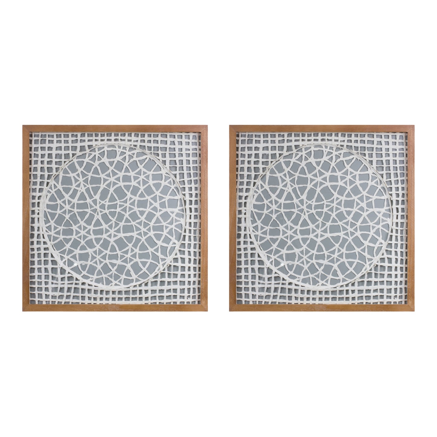 Framed Paper Mache Wall Art (Set of 2)