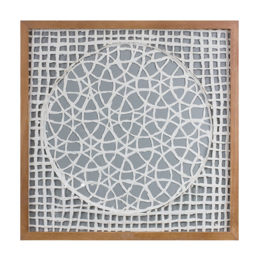 Framed Paper Mache Wall Art (Set of 2)