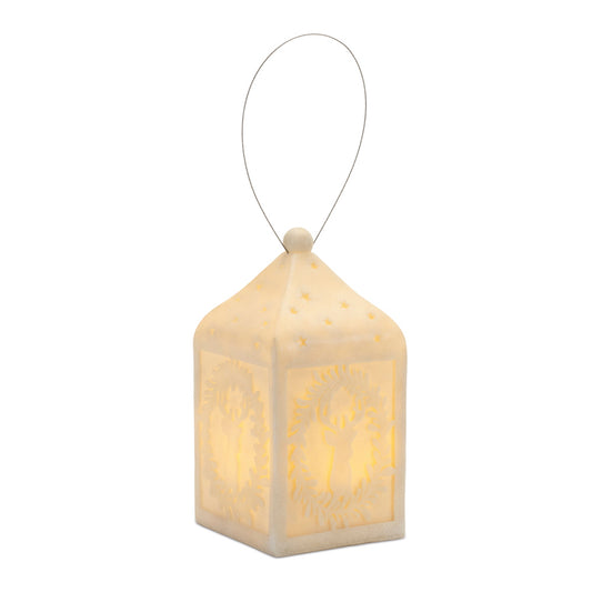 Deer Lantern 5.5"L x 9"H Resin 3 AAA Batteries, Not Included