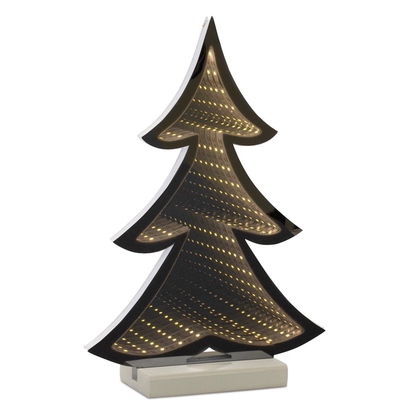 Tree Infinity Light (Set of 2) 12.5"H Acrylic 3 AA Batteries Not Included or UL Cord Included