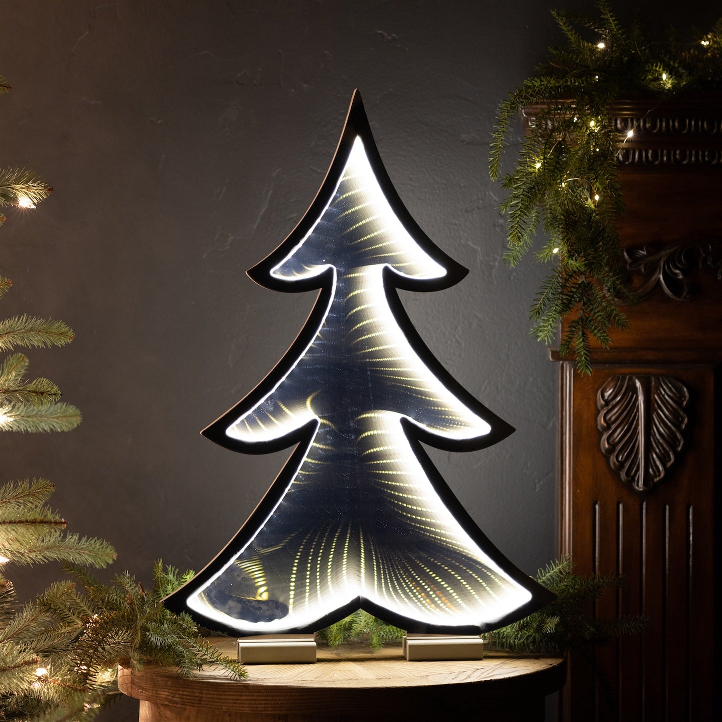 Pine Tree Outline Ekko Light Display 24.5"H