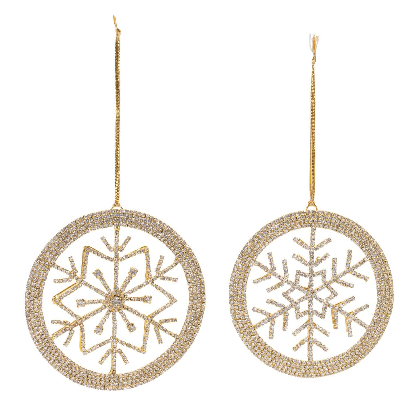 Jeweled Metal Snowflake Ornament (Set of 6)