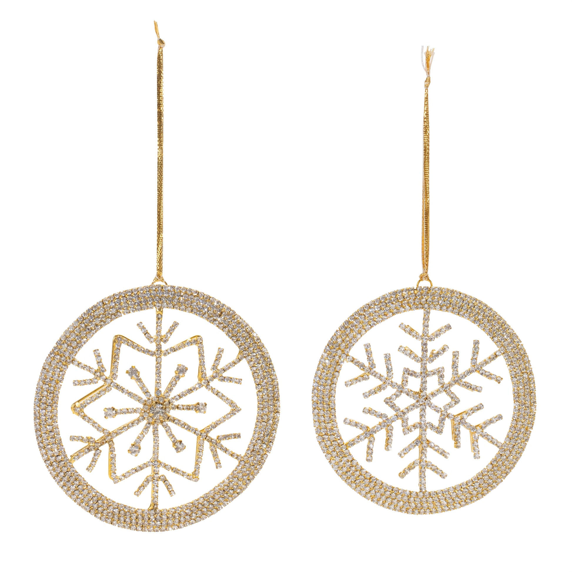 Jeweled Metal Snowflake Ornament (Set of 6)