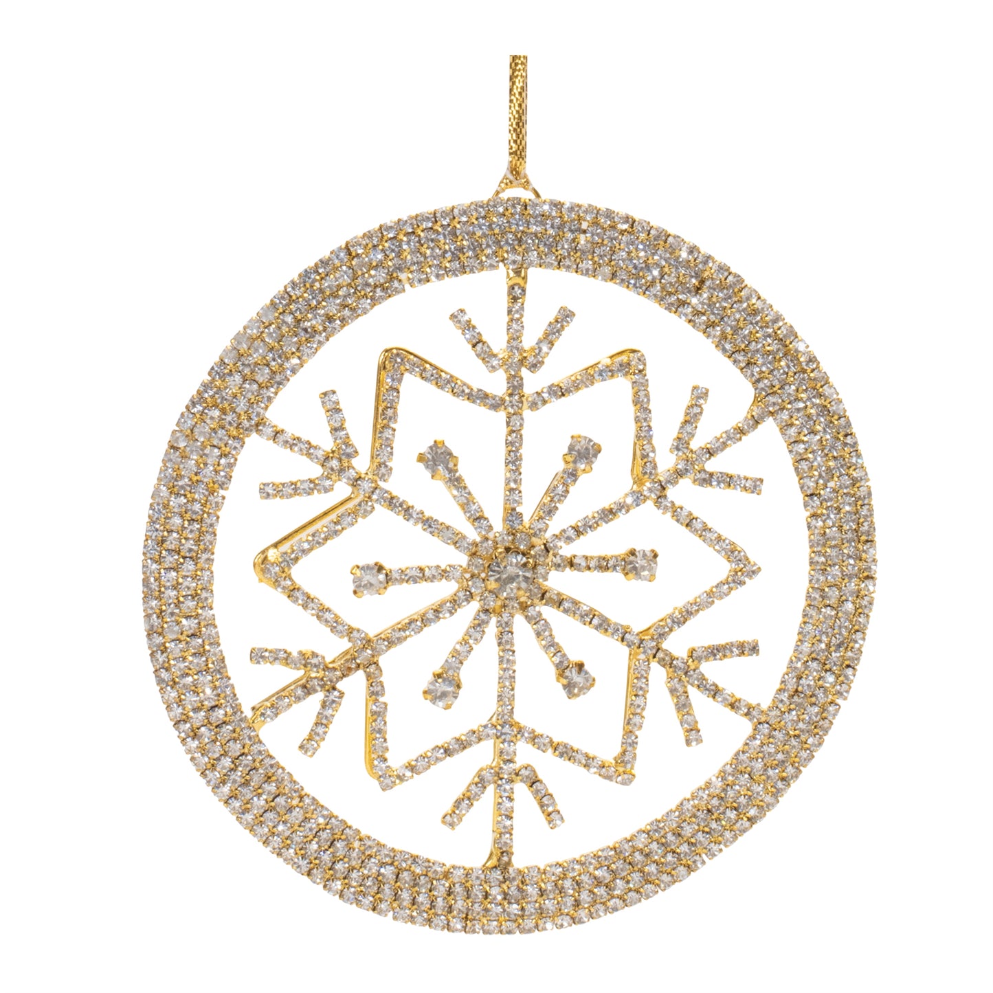 Jeweled Metal Snowflake Ornament (Set of 6)