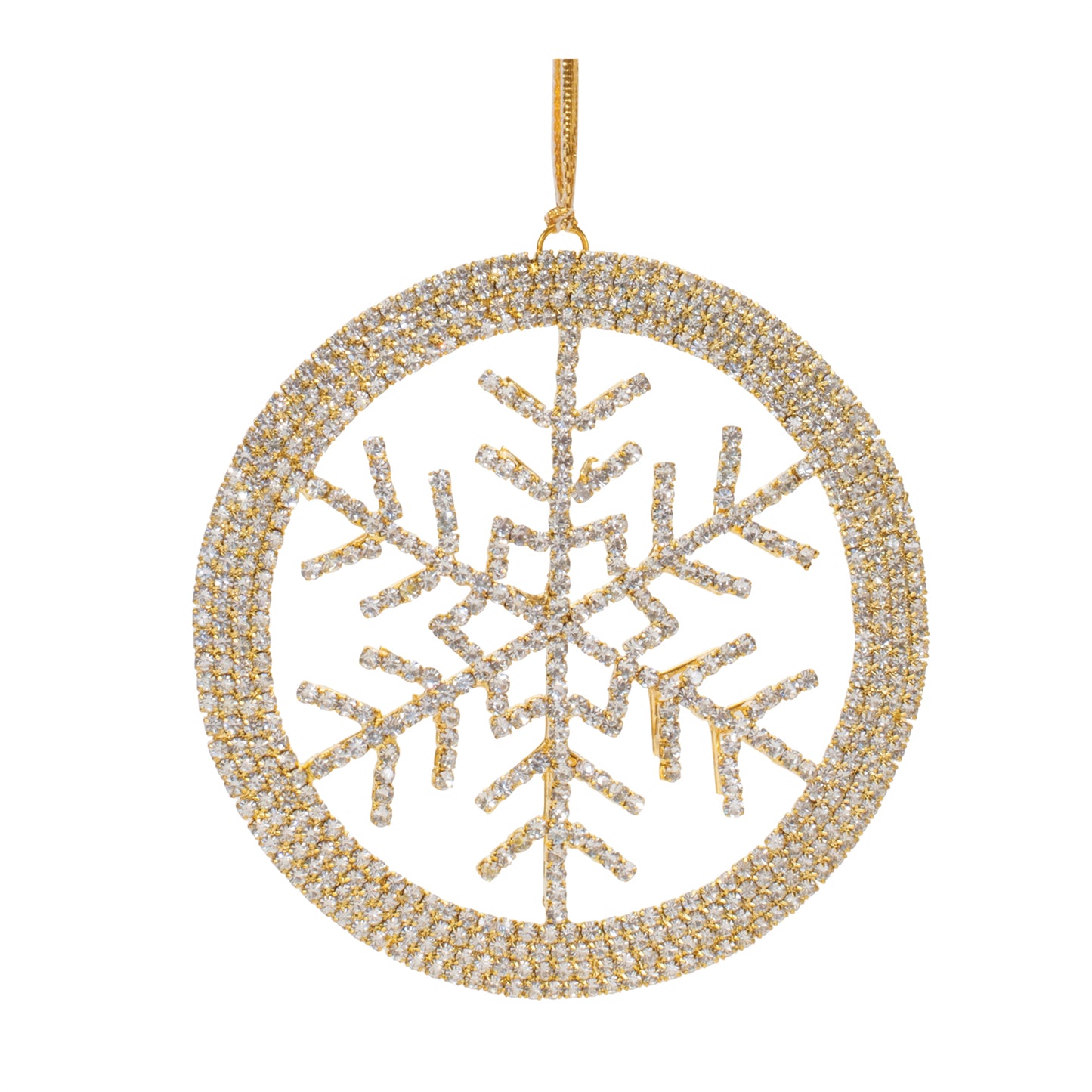 Jeweled Metal Snowflake Ornament (Set of 6)