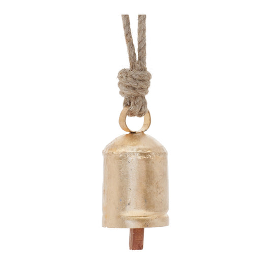 Bell Ornament (Set of 6) 3.5"H Iron/Jute