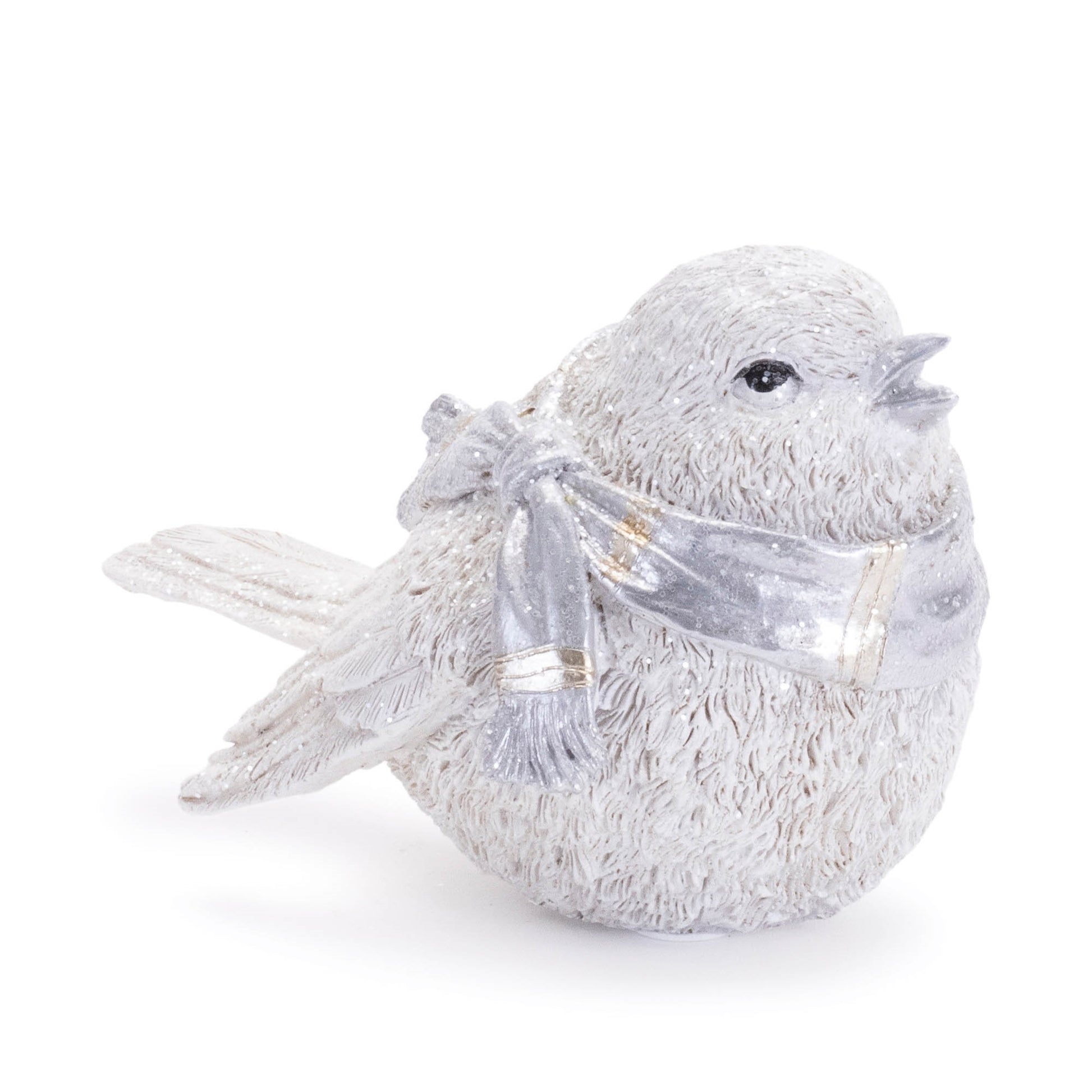 Glittered Winter Bird with Scarf (Set of 6)