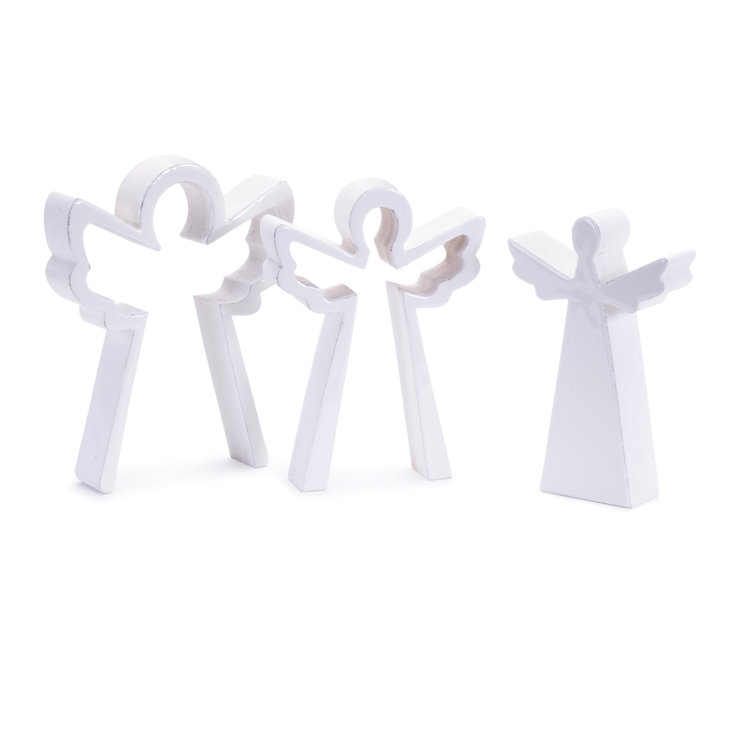 Wood Angel Nesting Display (Set of 2)