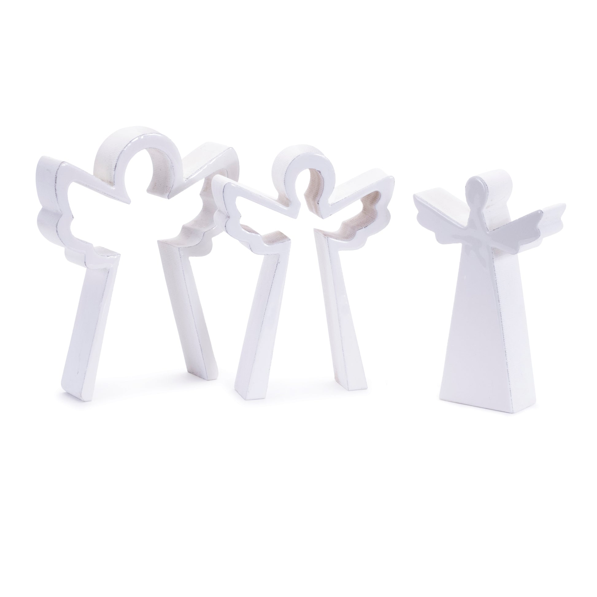 Wood Angel Nesting Display (Set of 2)