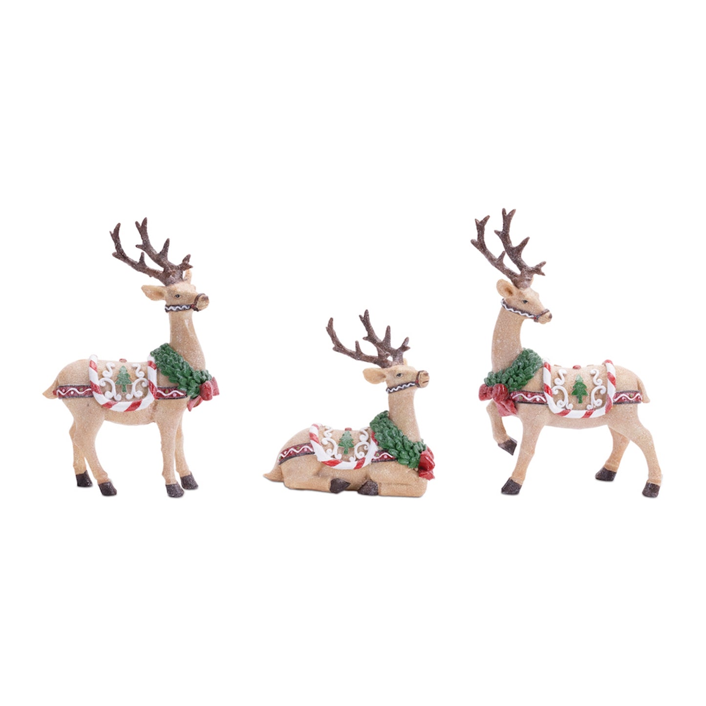 Deer (Set of 3) 6.75"H, 10.25"H, 11.75"H Resin