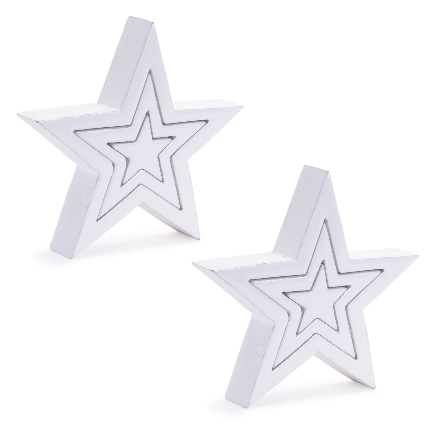 Wood Triple Star Puzzle (Set of 2)