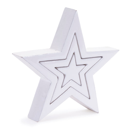 Wood Triple Star Puzzle (Set of 2)