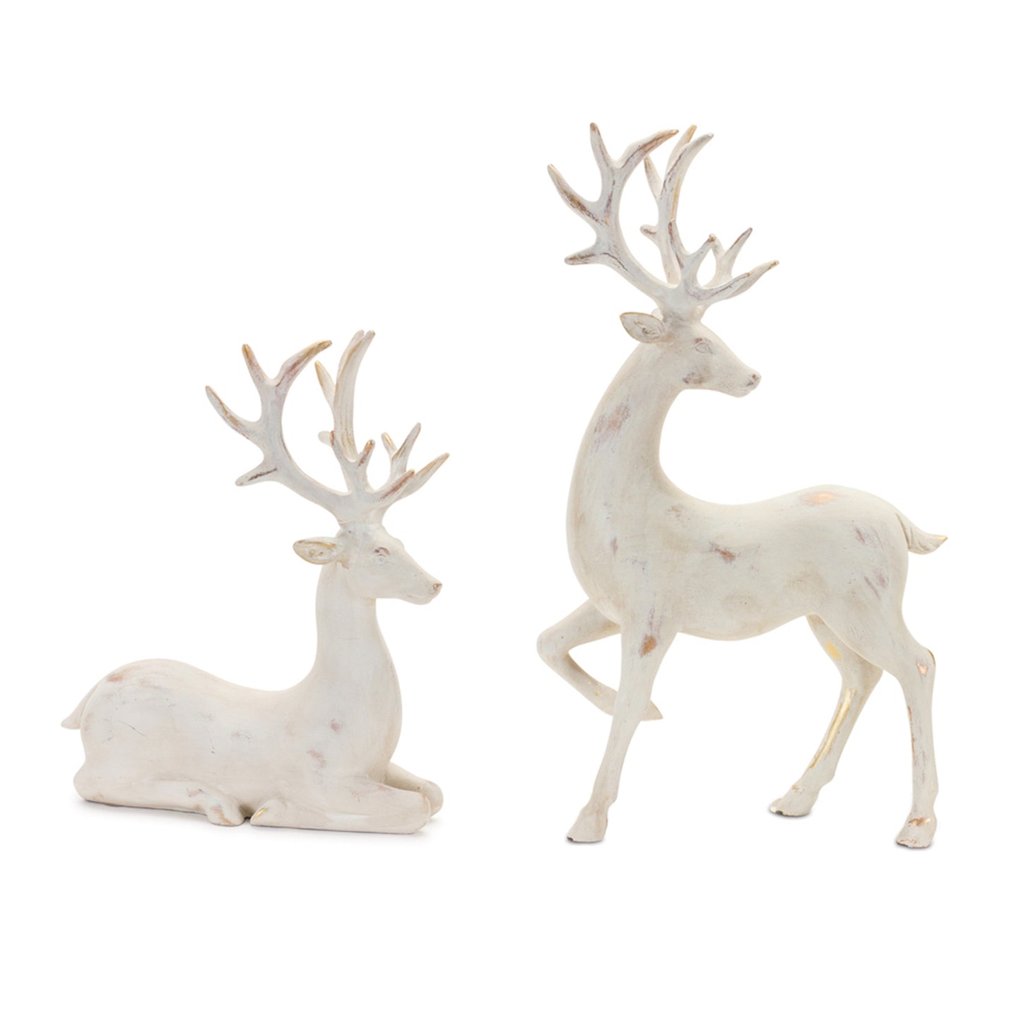 Deer (Set of 2) 9"H, 13"H Resin