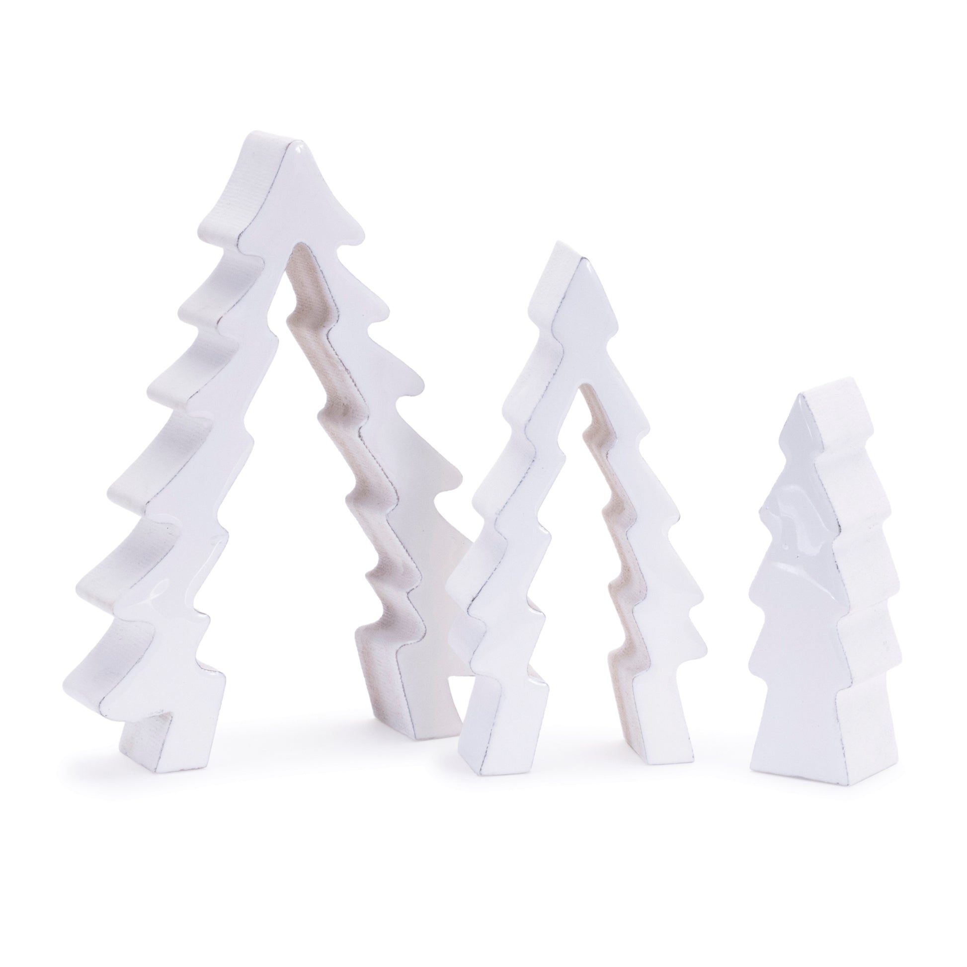 Wood Pine Tree Nesting Display (Set of 2)